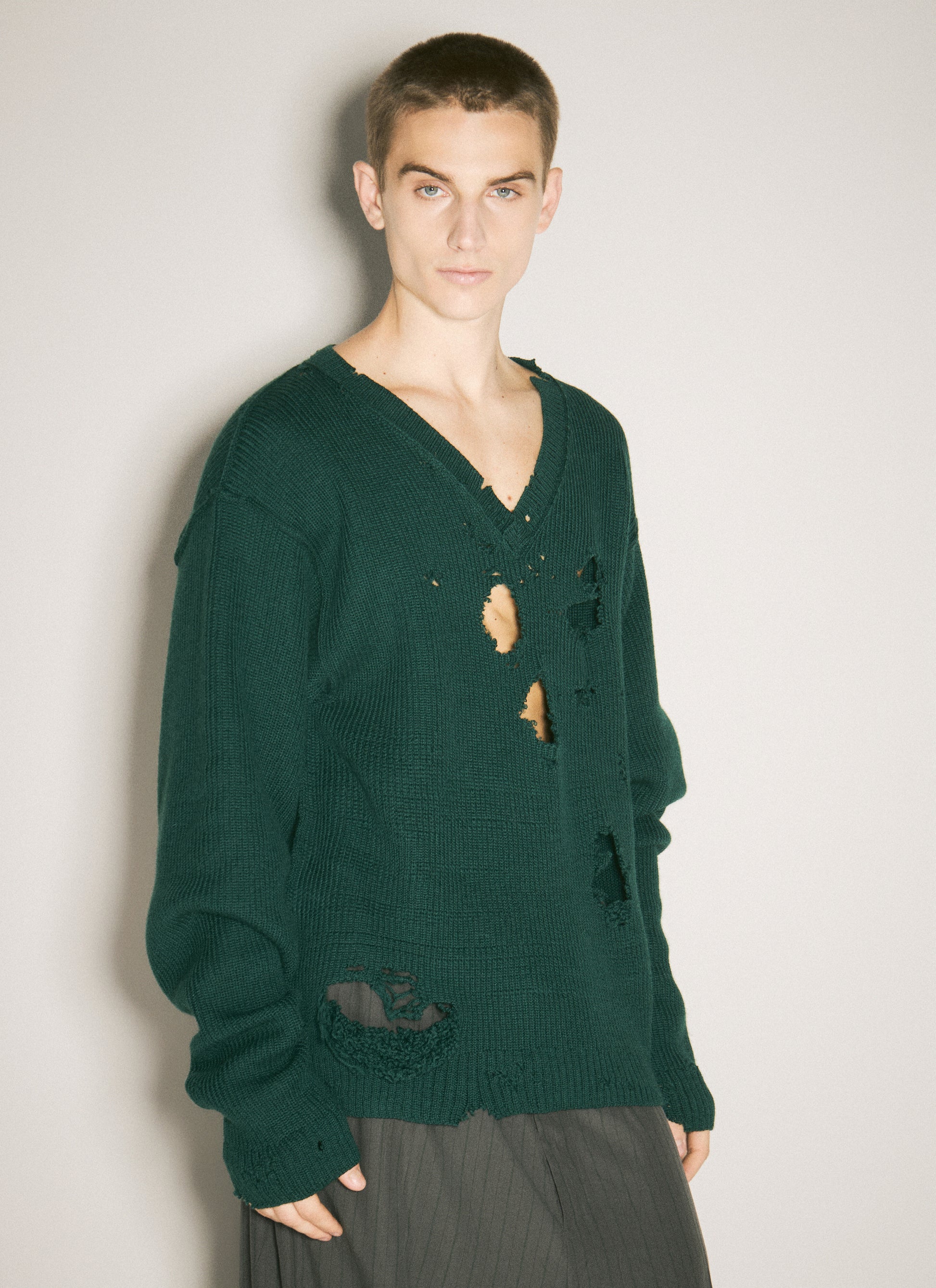Vetements Men Destroyed Sweater VETEMENTS