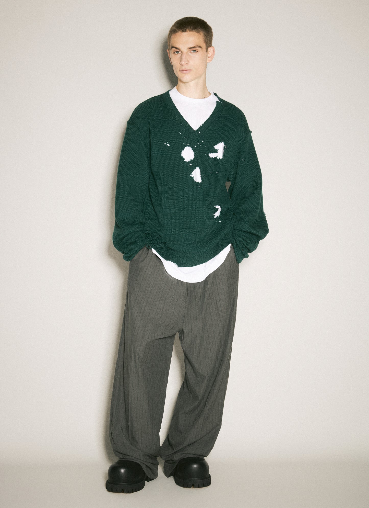 Vetements Men Destroyed Sweater VETEMENTS