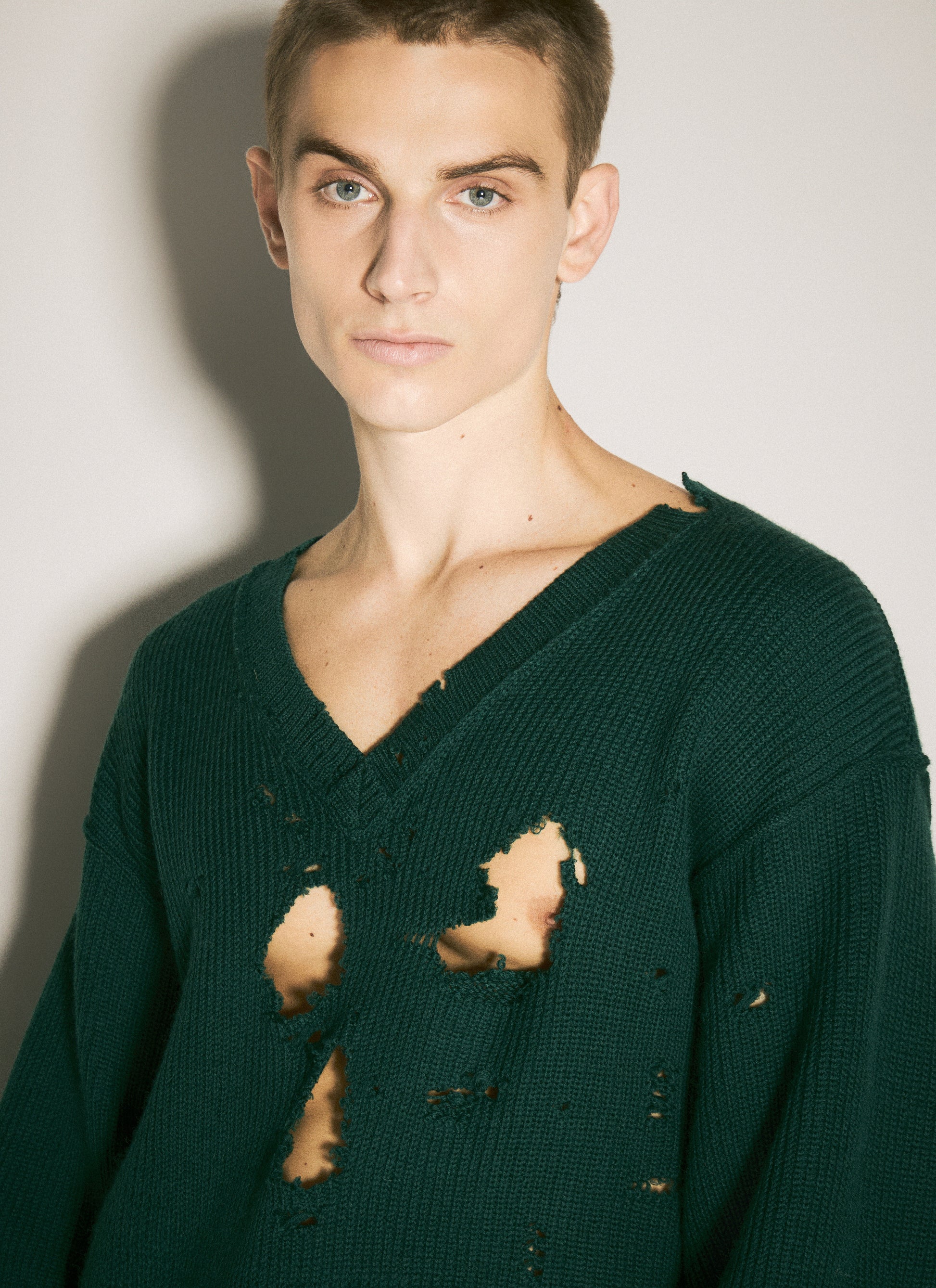 Vetements Men Destroyed Sweater VETEMENTS
