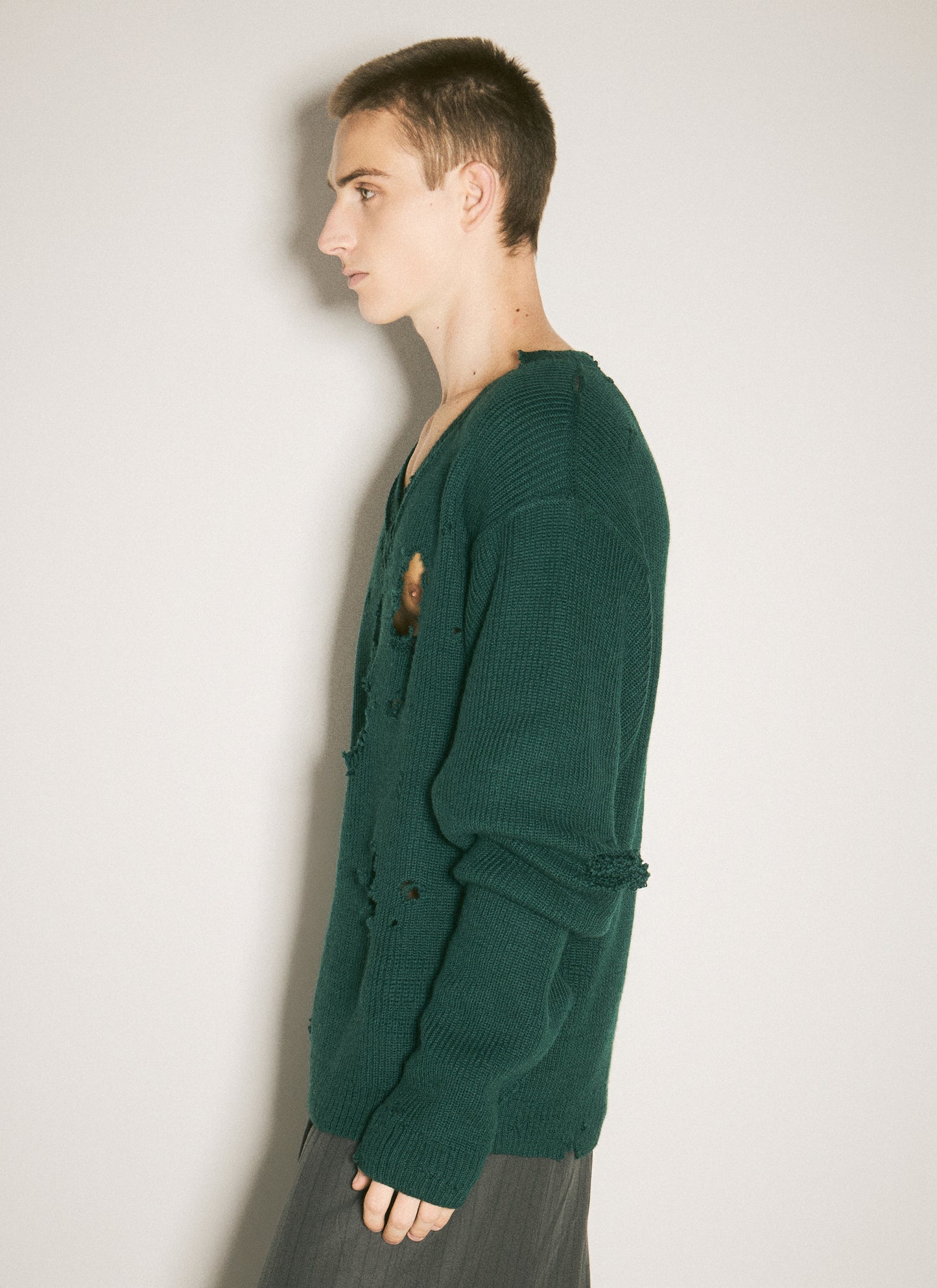 Vetements Men Destroyed Sweater VETEMENTS