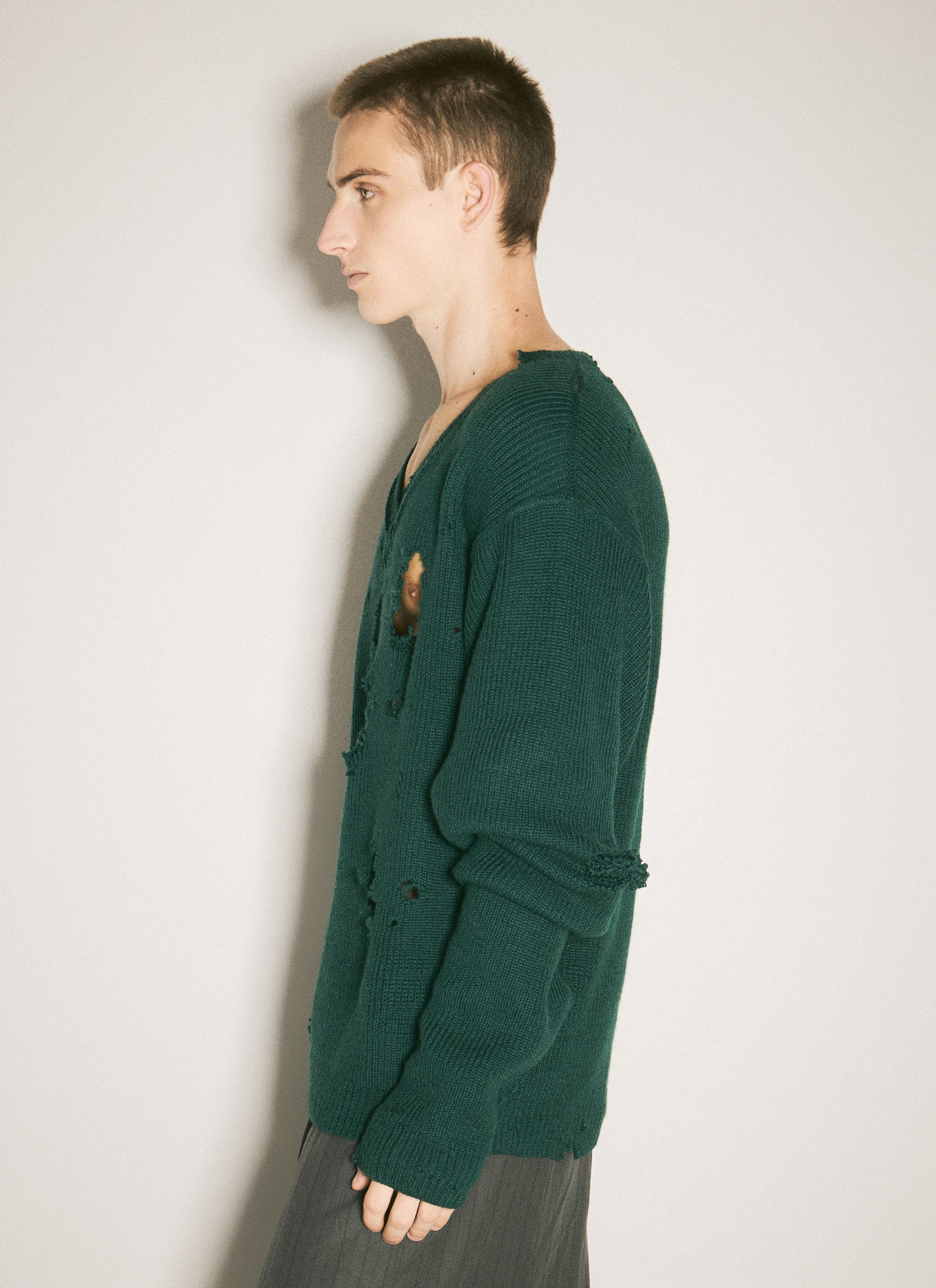 Vetements Men Destroyed Sweater VETEMENTS