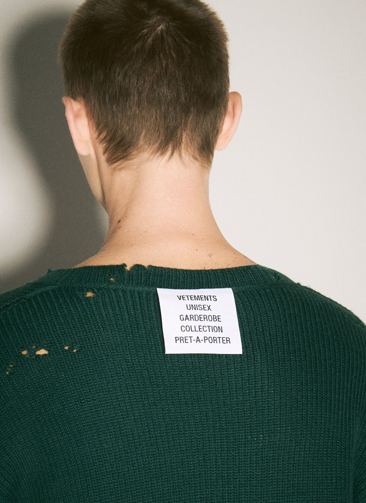 Vetements Men Destroyed Sweater VETEMENTS
