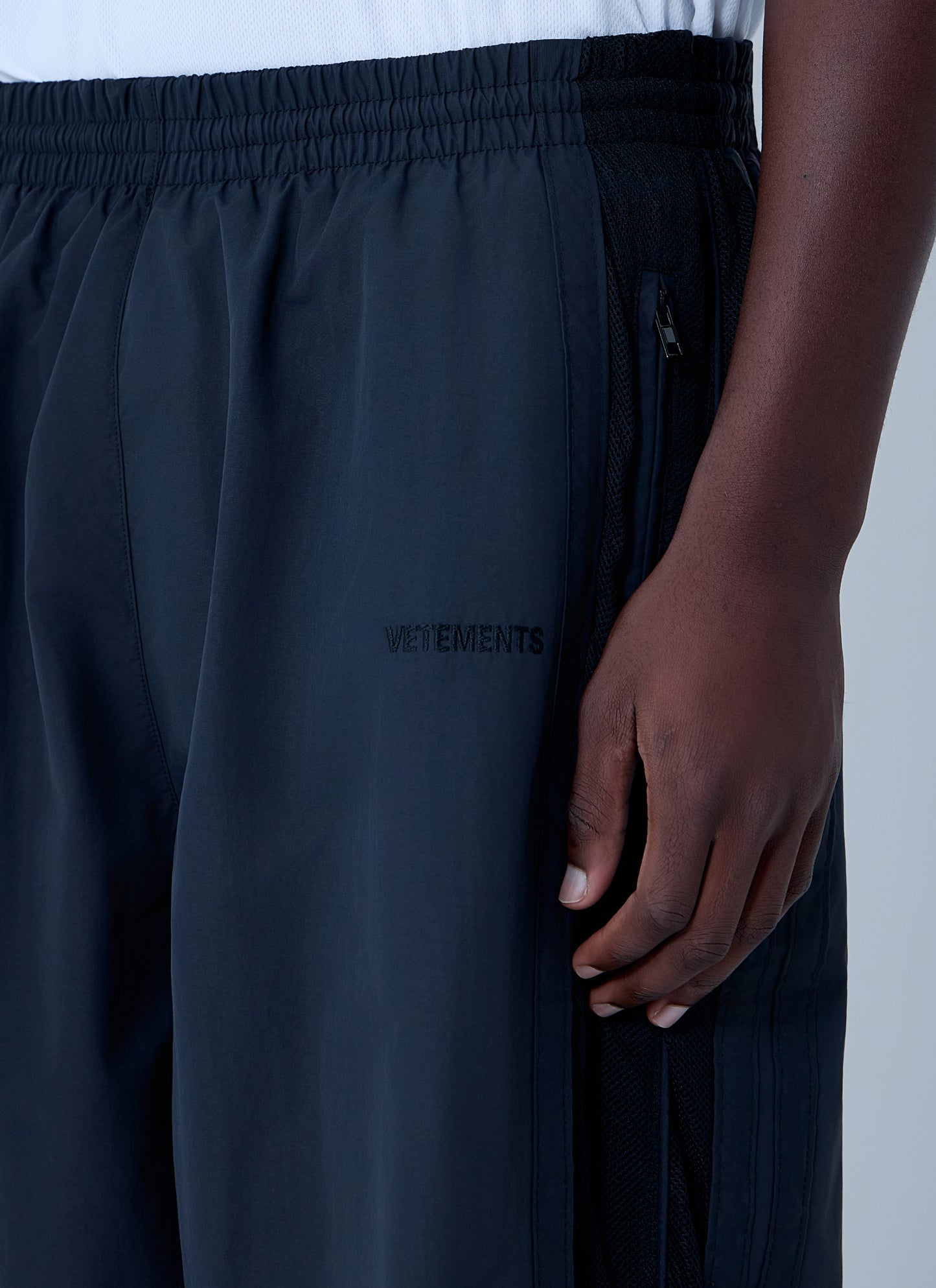 Vetements Men Mesh Panel Track Pants VETEMENTS