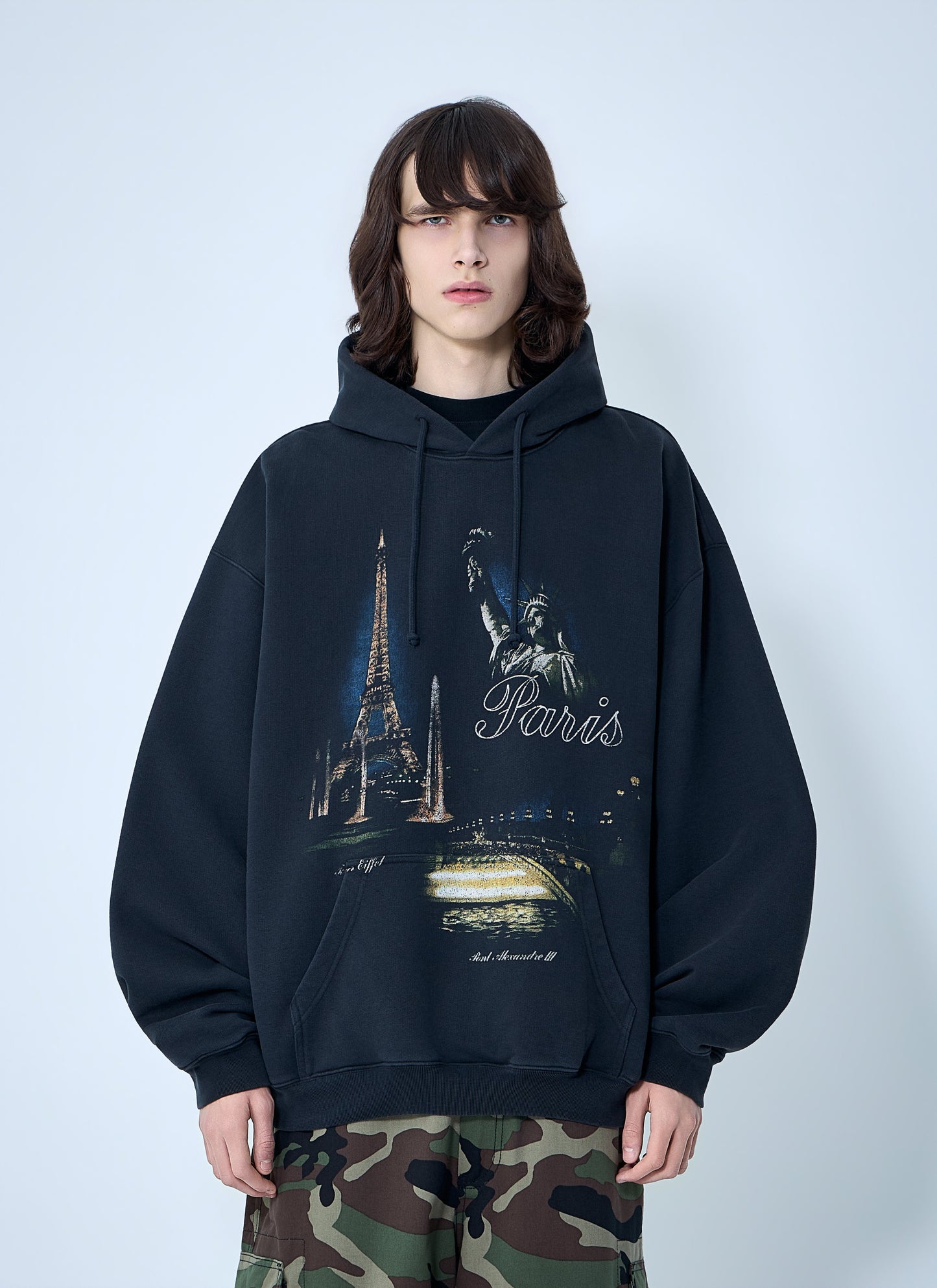 Vetements Men Paris Tourist Zip Up Hoodie VETEMENTS