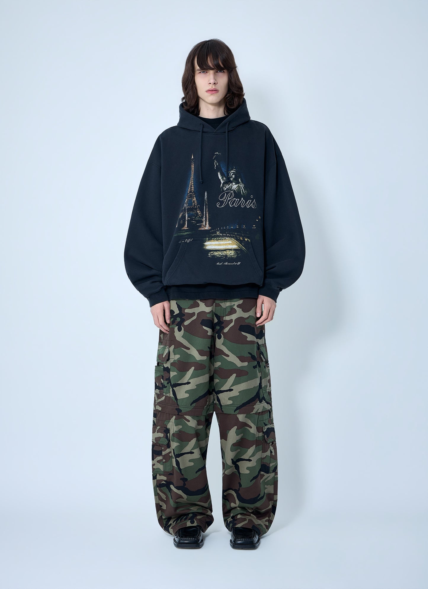 Vetements Men Paris Tourist Zip Up Hoodie VETEMENTS