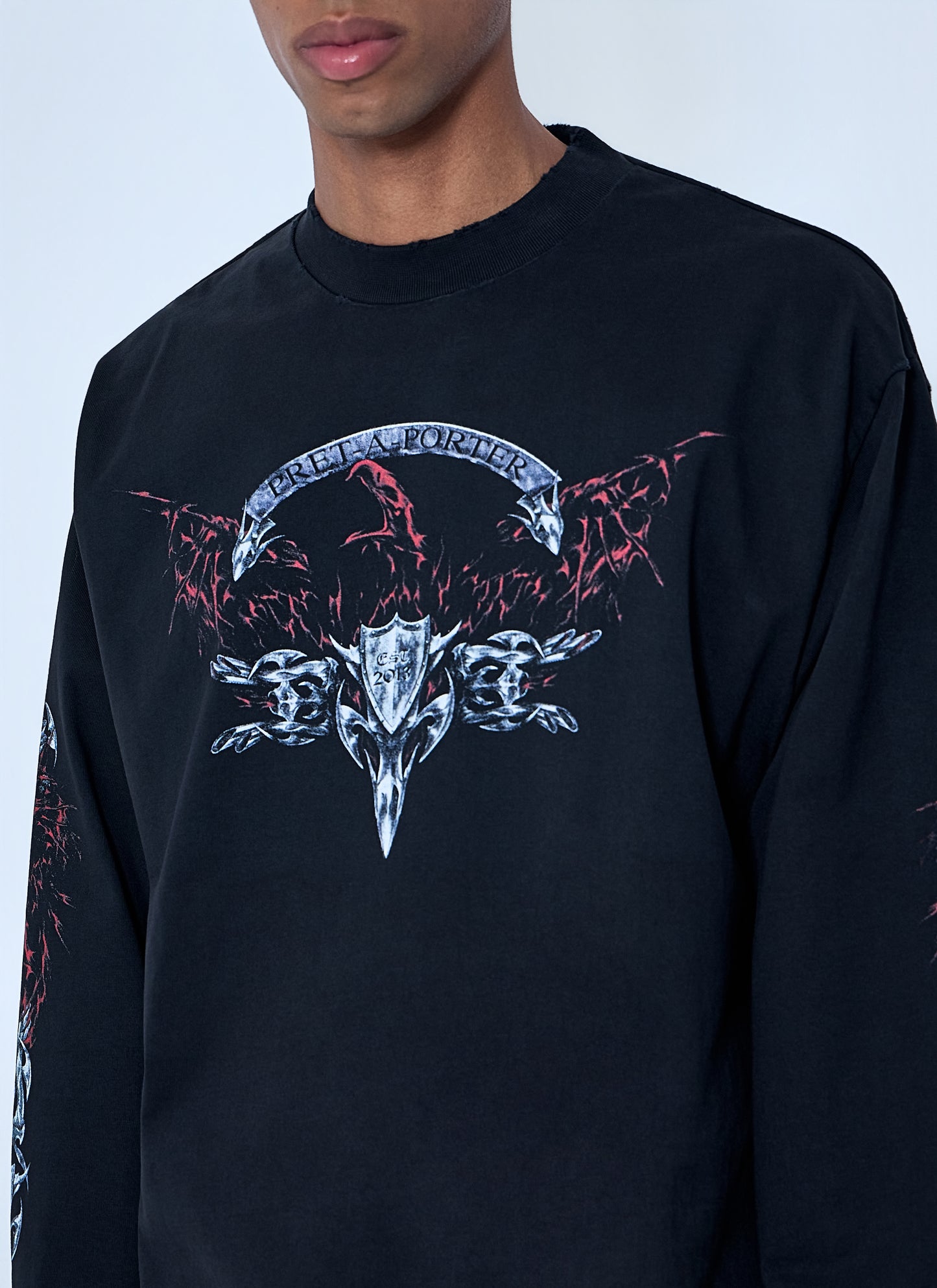 Vetements Men Graphic Long Sleeve T-Shirt VETEMENTS