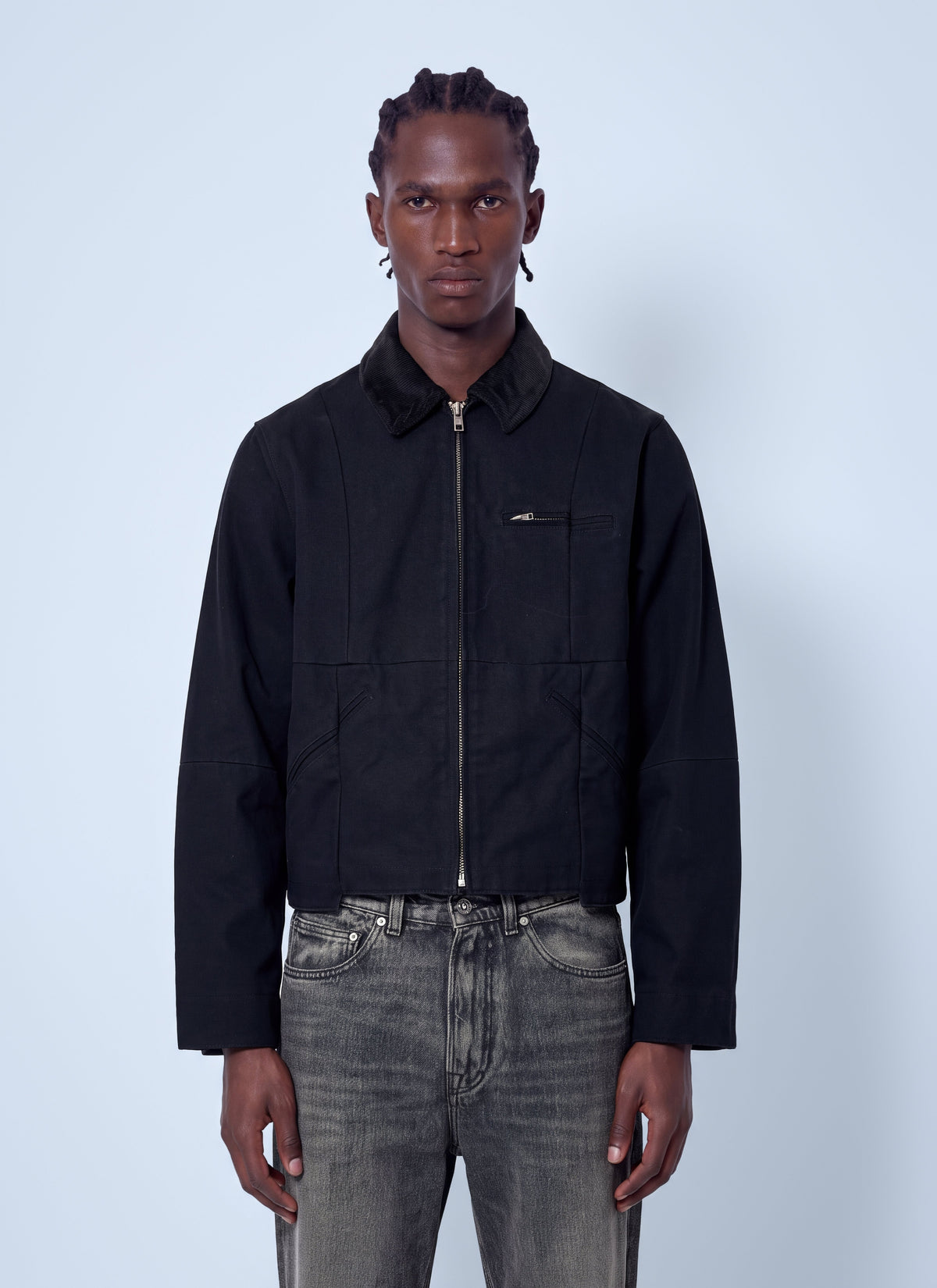 Vetements Men Cut-Up Workwear Jacket VETEMENTS