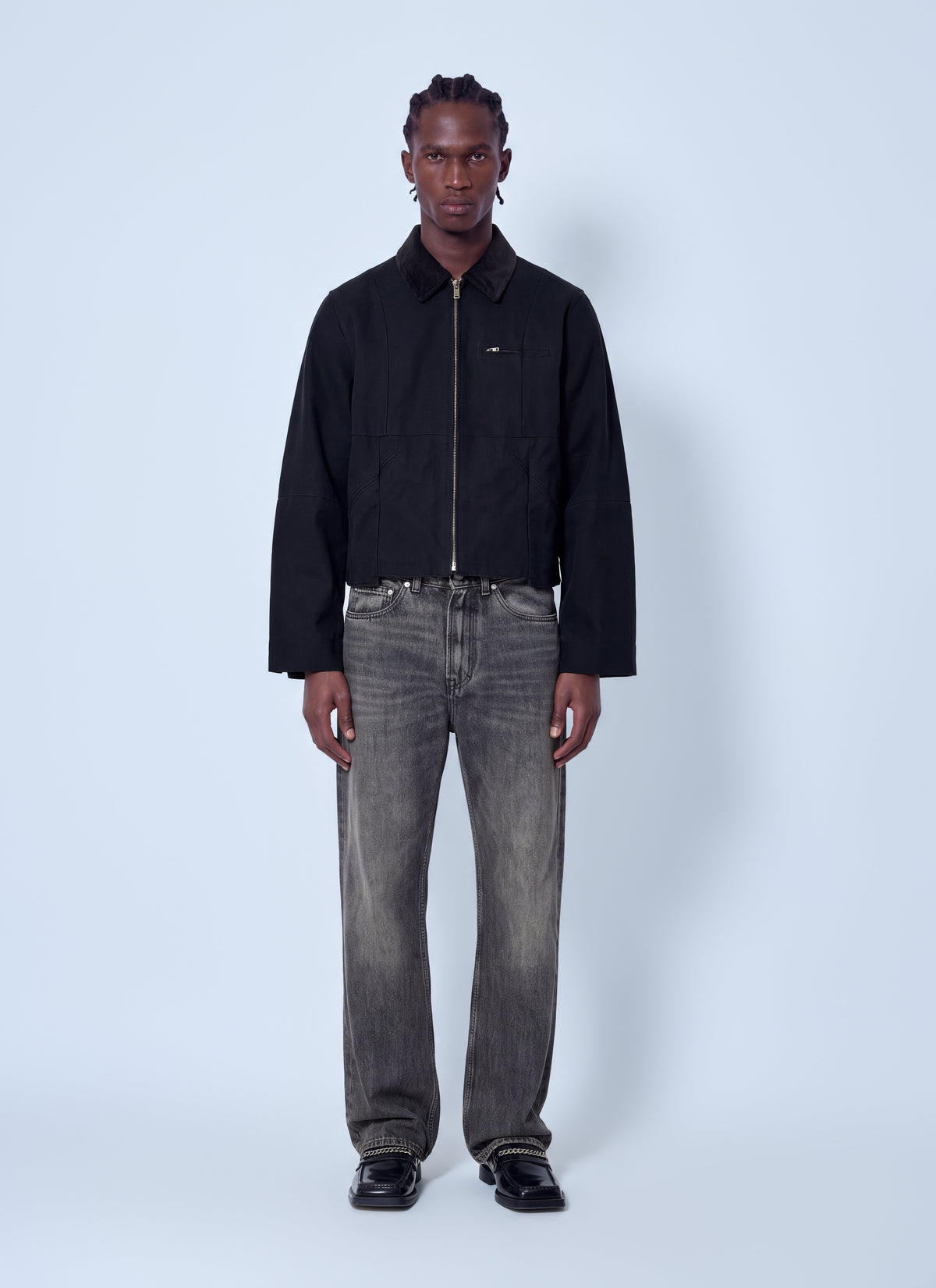 Vetements Men Cut-Up Workwear Jacket VETEMENTS