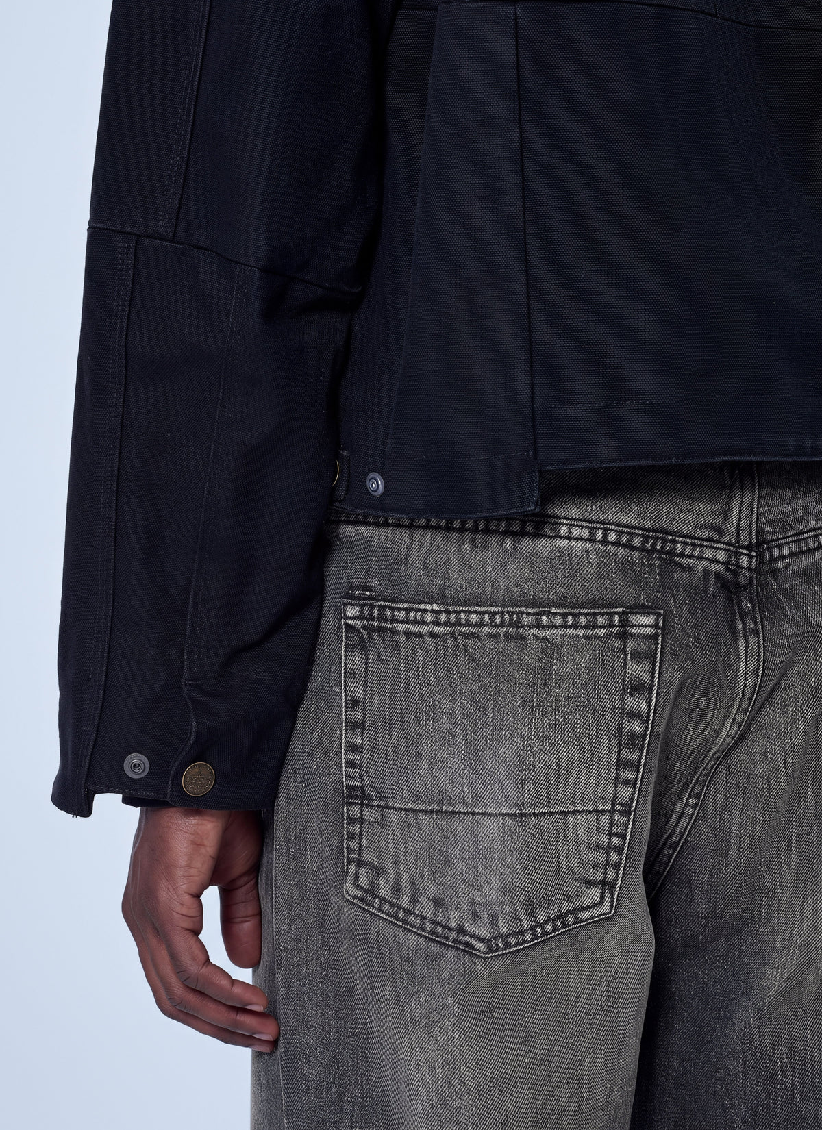 Vetements Men Cut-Up Workwear Jacket VETEMENTS