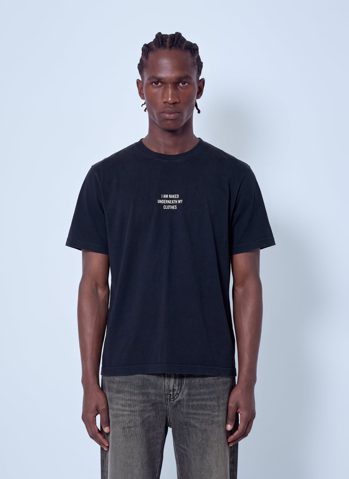 Vetements Men I Am Naked Under My Clothes Regular Fit T-Shirt VETEMENTS