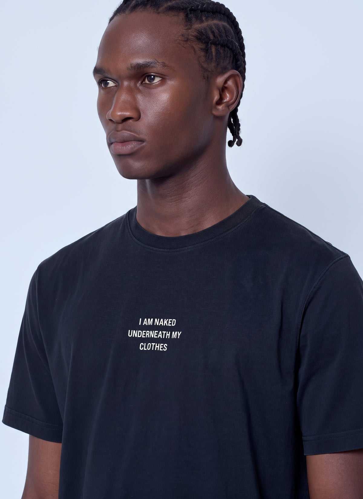 Vetements Men I Am Naked Under My Clothes Regular Fit T-Shirt VETEMENTS