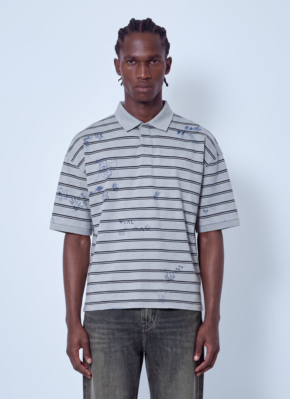Vetements Men Scribbled Polo VETEMENTS