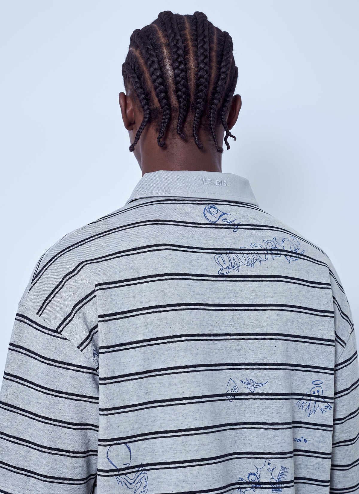 Vetements Men Scribbled Polo VETEMENTS