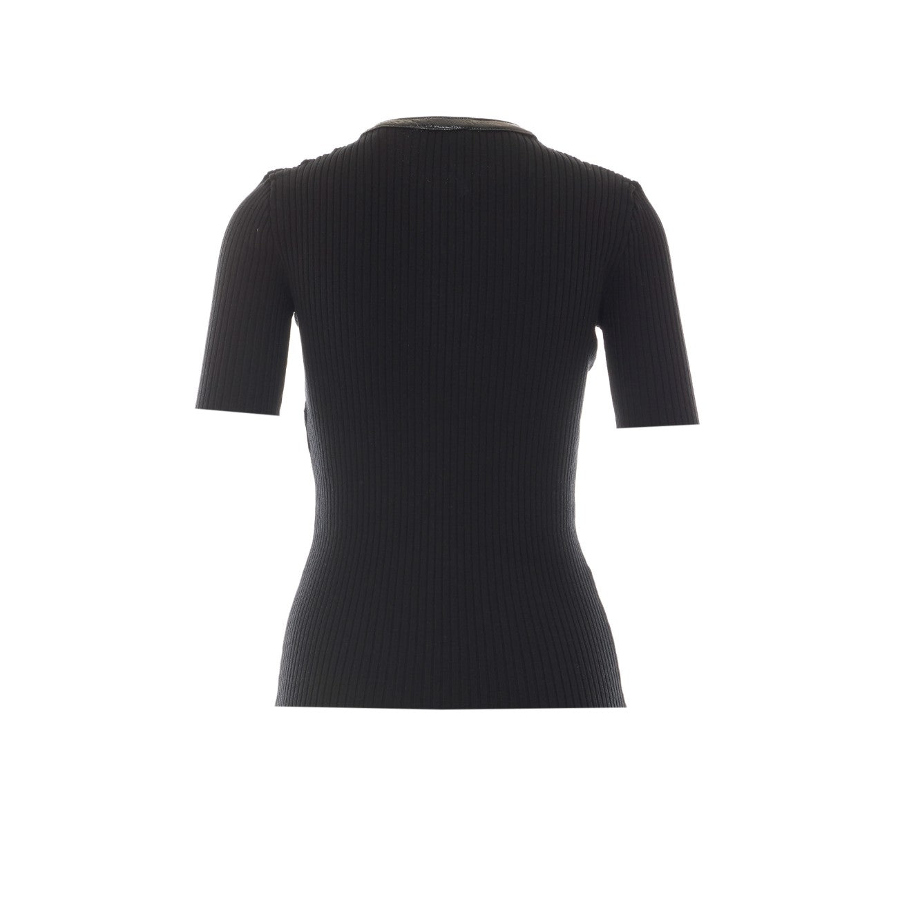 Courreges Women Vinyl And Knit T-Shirt COURREGES