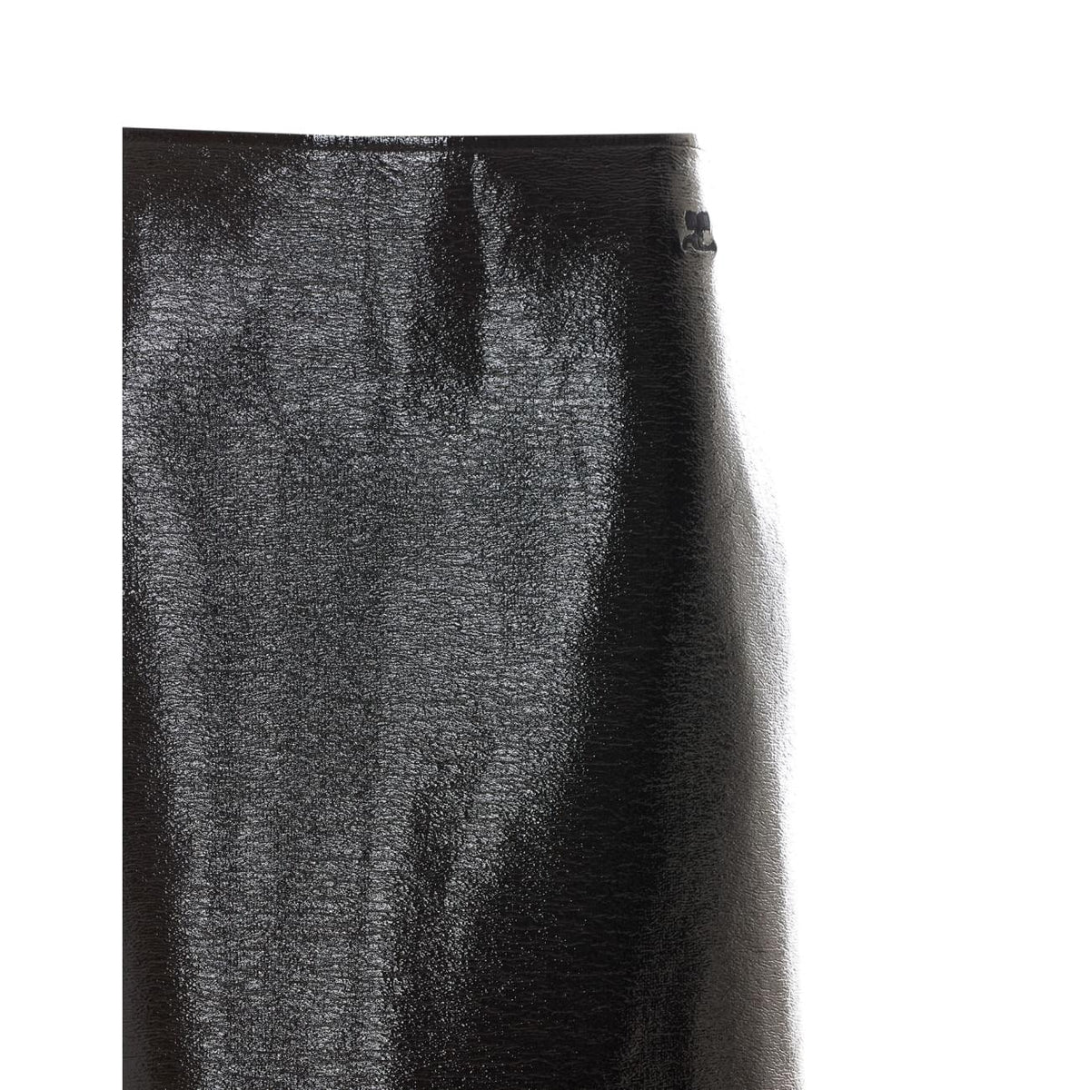 Courreges Women Vinyl Knee-Lenght Skirt COURREGES