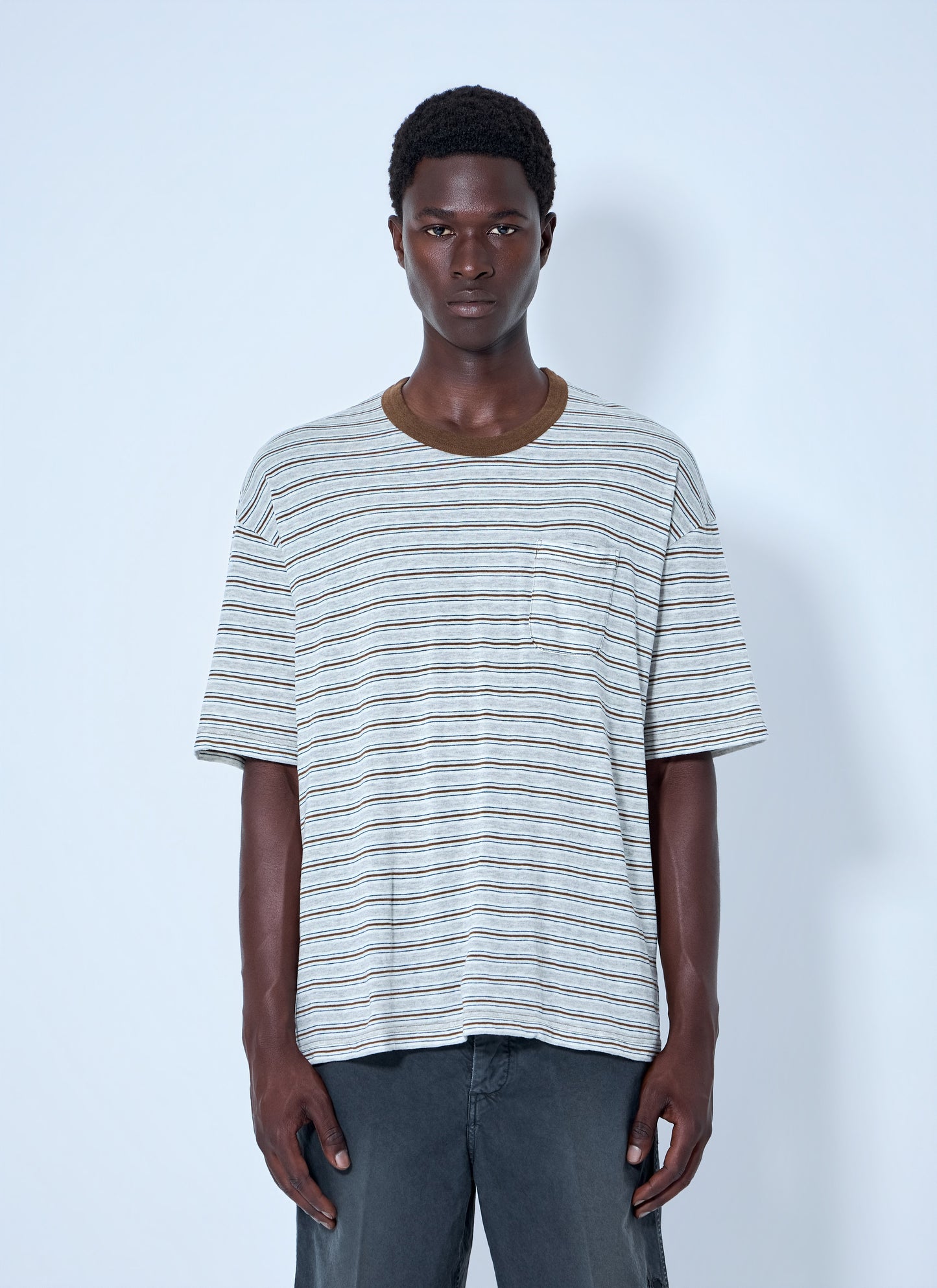 Visvim Men Mondo Border Stripe T-Shirt