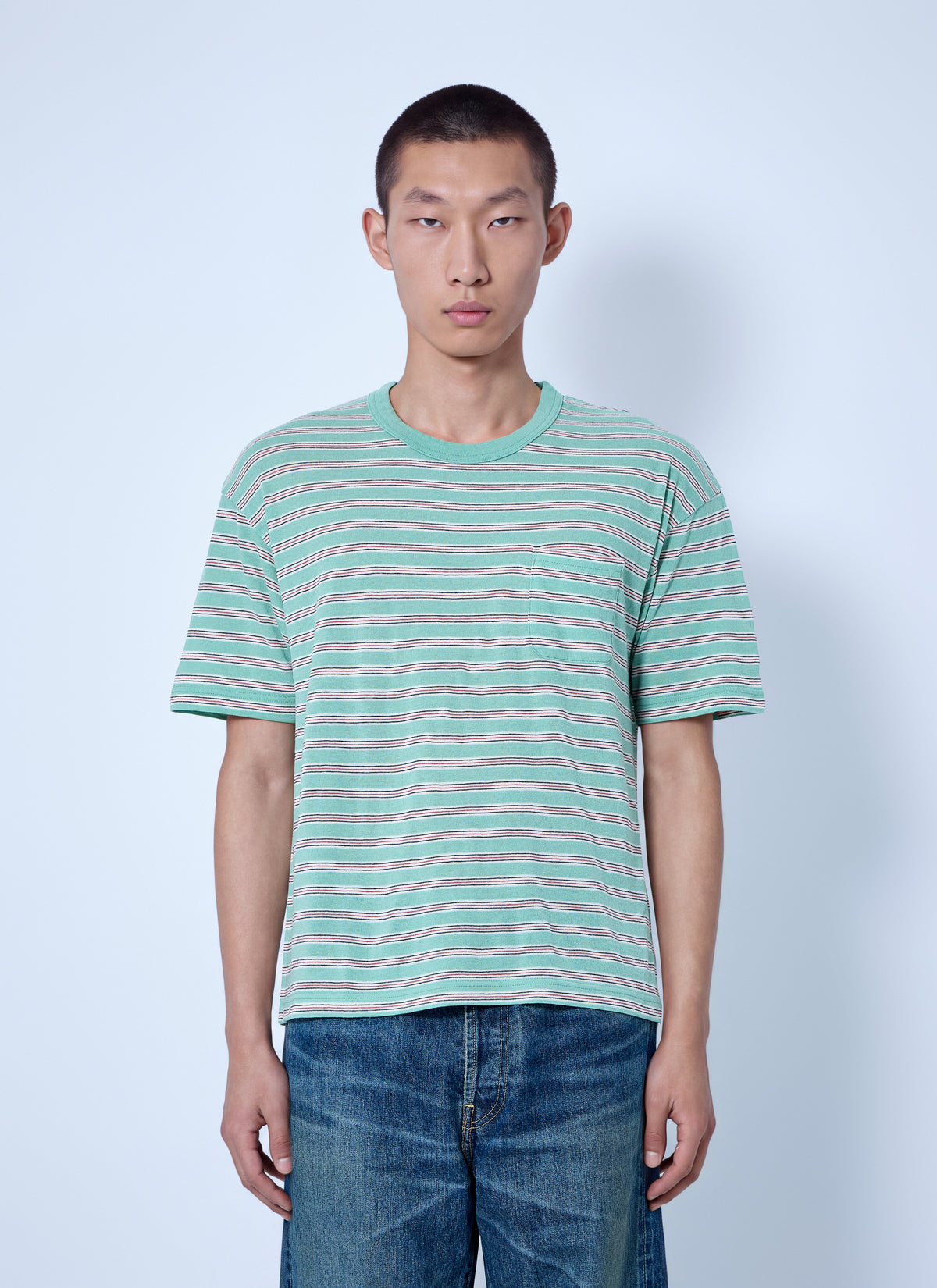 Visvim Men Jumbo Border Tee VISVIM