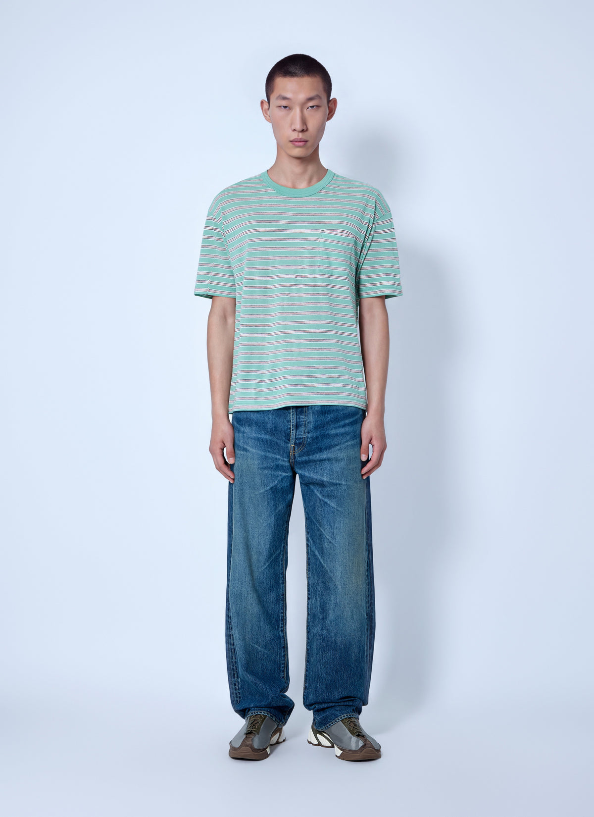 Visvim Men Jumbo Border Tee VISVIM