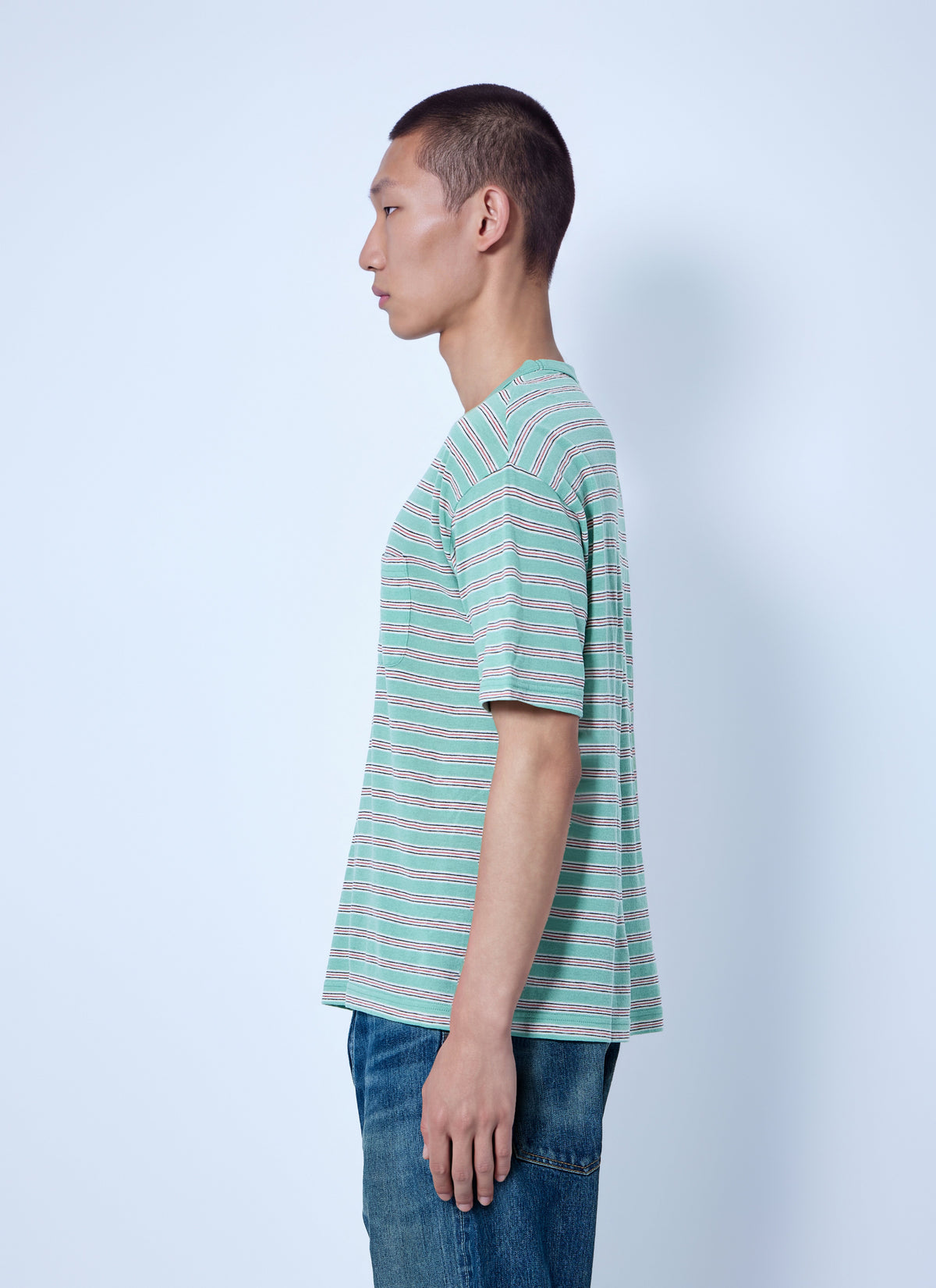 Visvim Men Jumbo Border Tee VISVIM