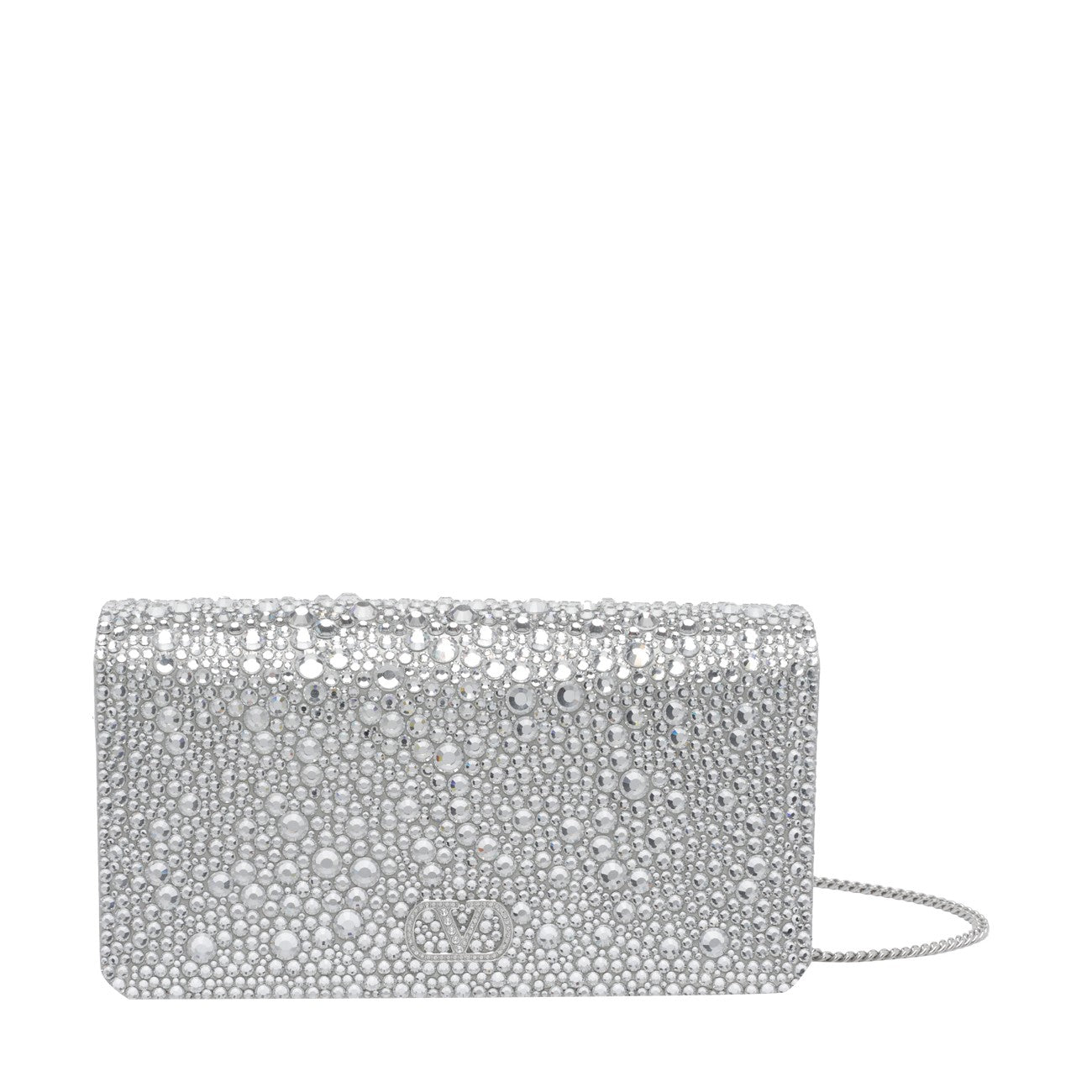 Valentino Garavani Women Vlogo Signature Crossbody Bag With Svarowski Crystals VALENTINO GARAVANI