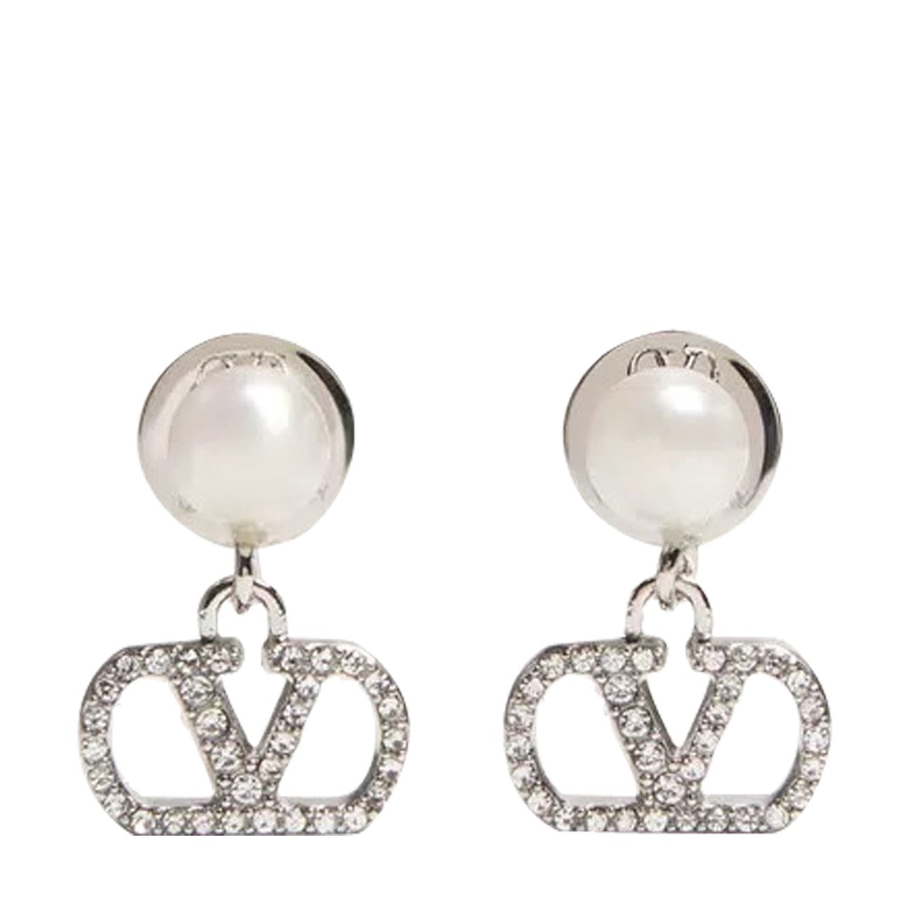 Valentino Garavani Women Vlogo Signature Pearl Earrings VALENTINO GARAVANI