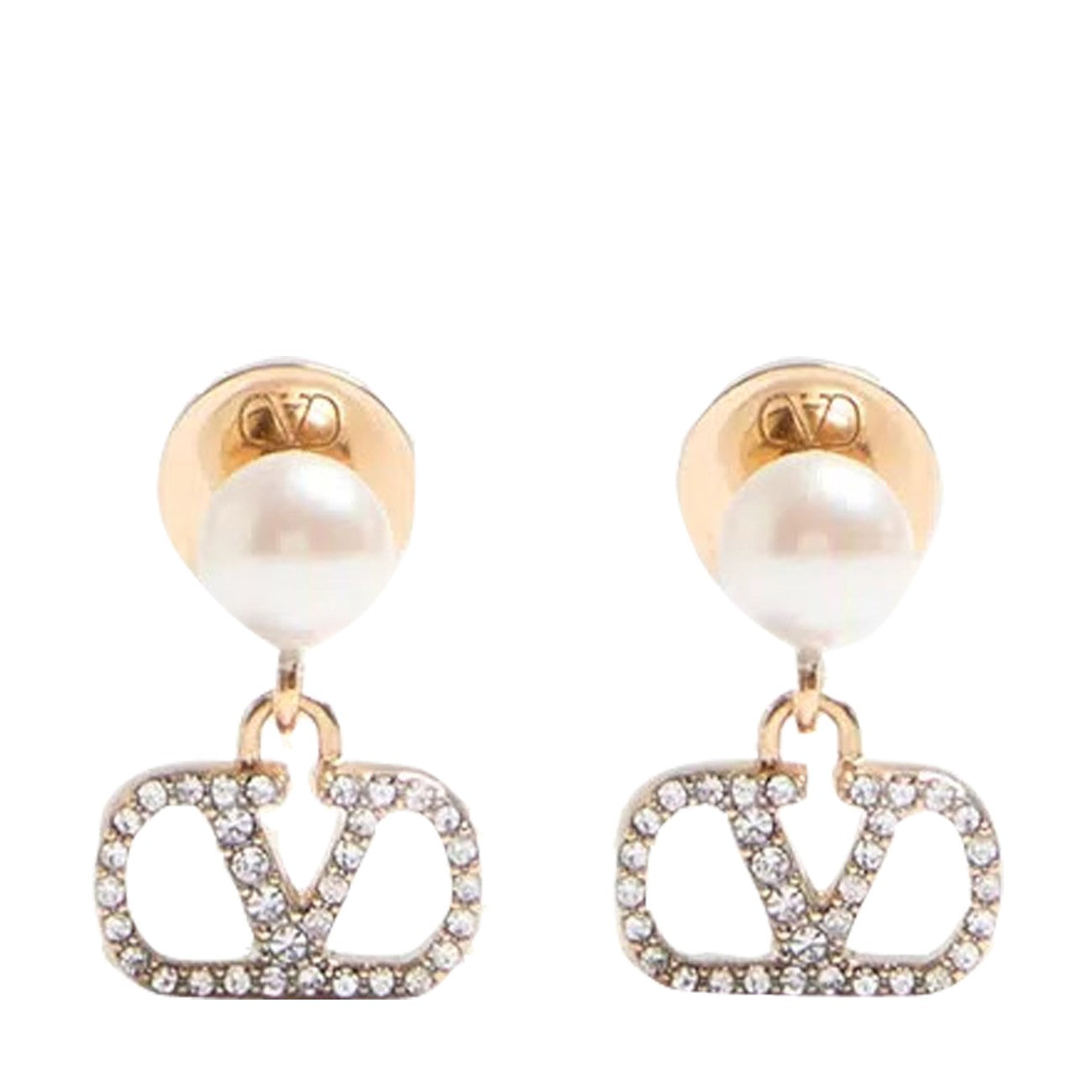 Valentino Garavani Women Vlogo Signature Pearl Earrings VALENTINO GARAVANI