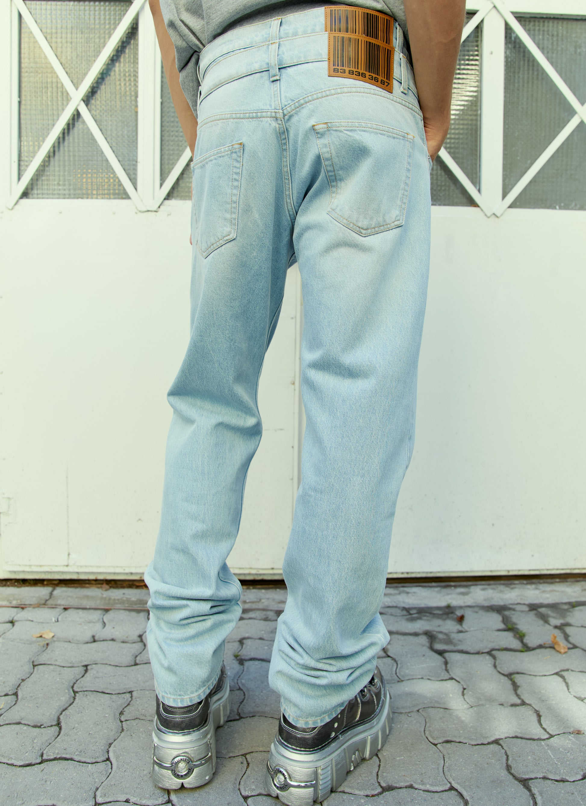 Vtmnts Men Double Waist Denim Jeans VTMNTS