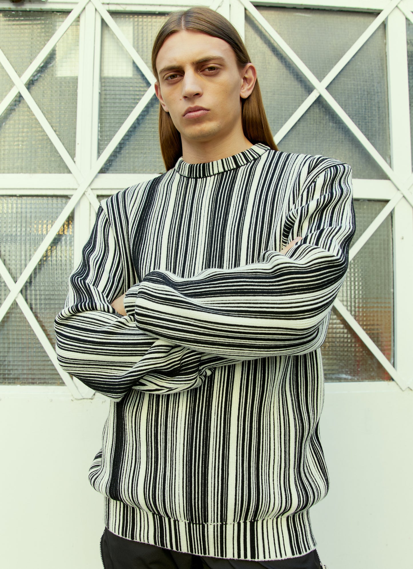 Vtmnts Women Glitched Knitted Sweater VTMNTS