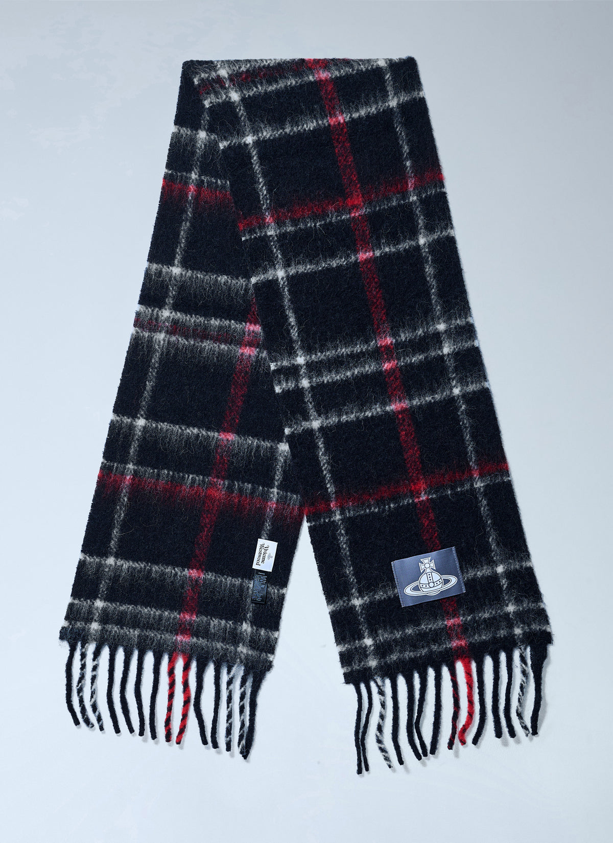 Vivienne Westwood Men Checked Wool Scarf VIVIENNE WESTWOOD
