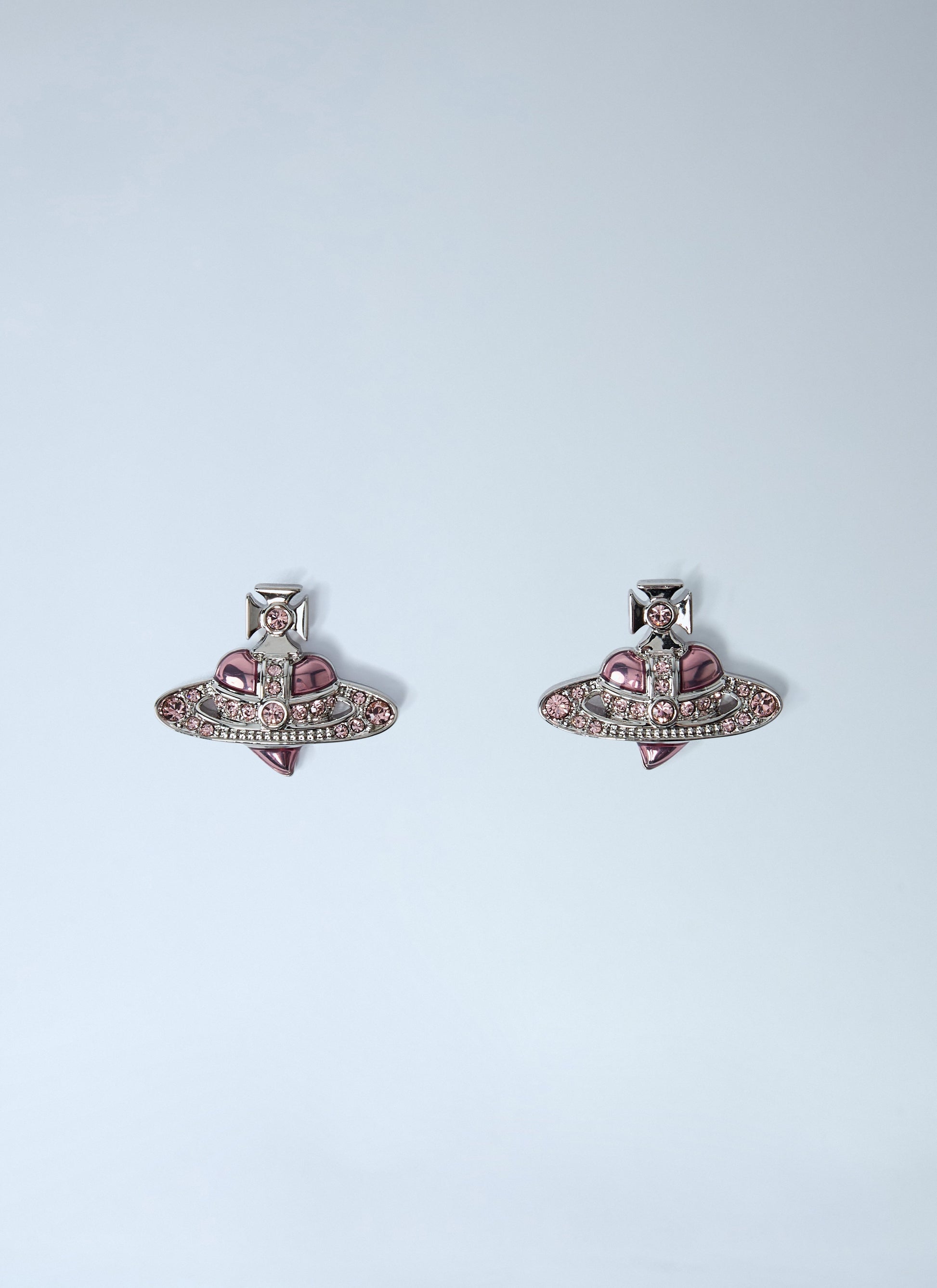 Vivienne Westwood Men New Diamante Heart Earrings VIVIENNE WESTWOOD