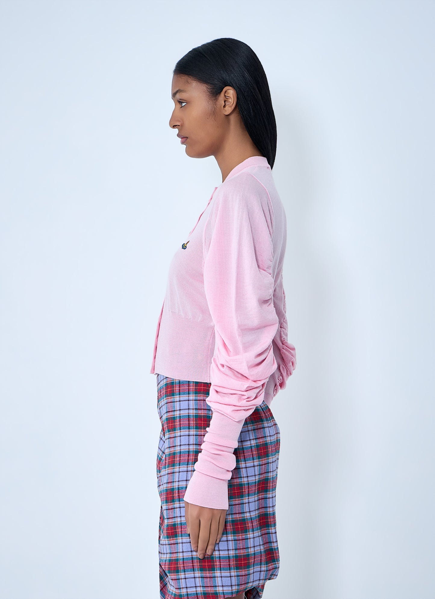 Vivienne Westwood Women Ruched Sleeve Cardigan VIVIENNE WESTWOOD