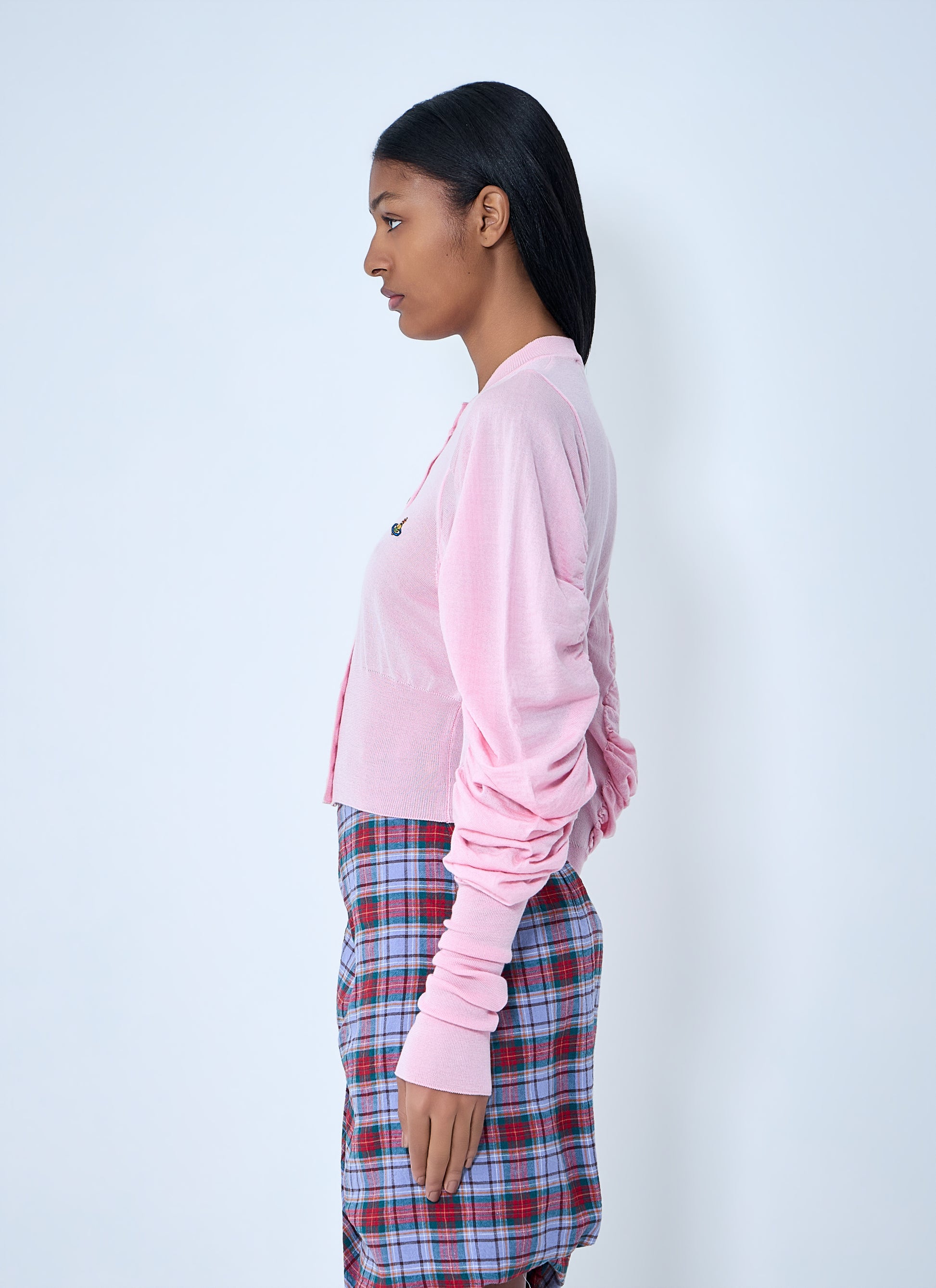 Vivienne Westwood Women Ruched Sleeve Cardigan VIVIENNE WESTWOOD