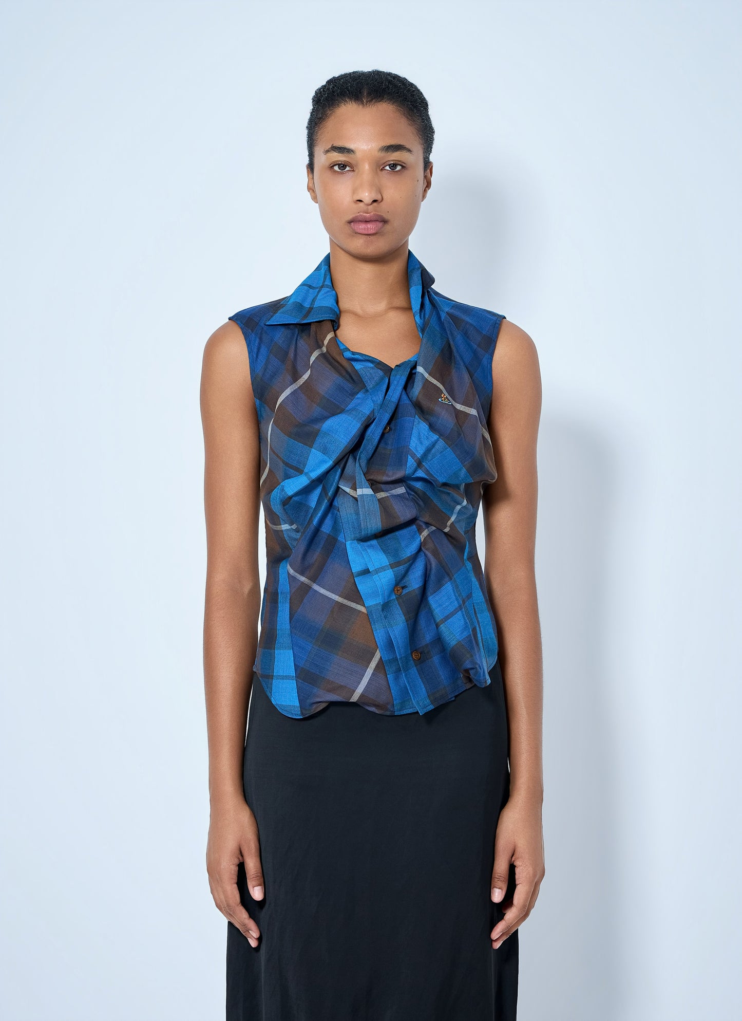 Vivienne Westwood Women Short Sleeve Drunken Shirt VIVIENNE WESTWOOD