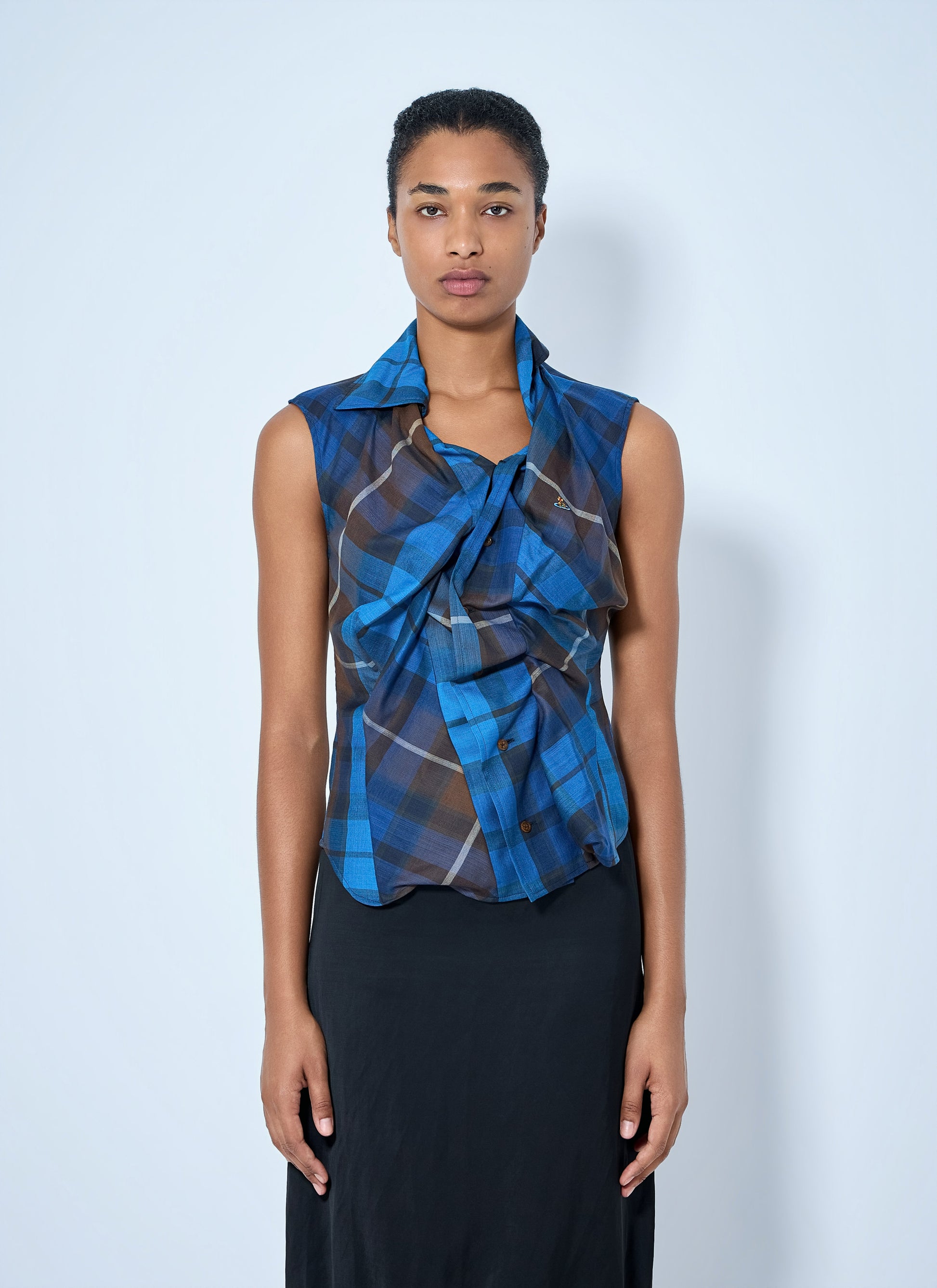Vivienne Westwood Women Short Sleeve Drunken Shirt VIVIENNE WESTWOOD