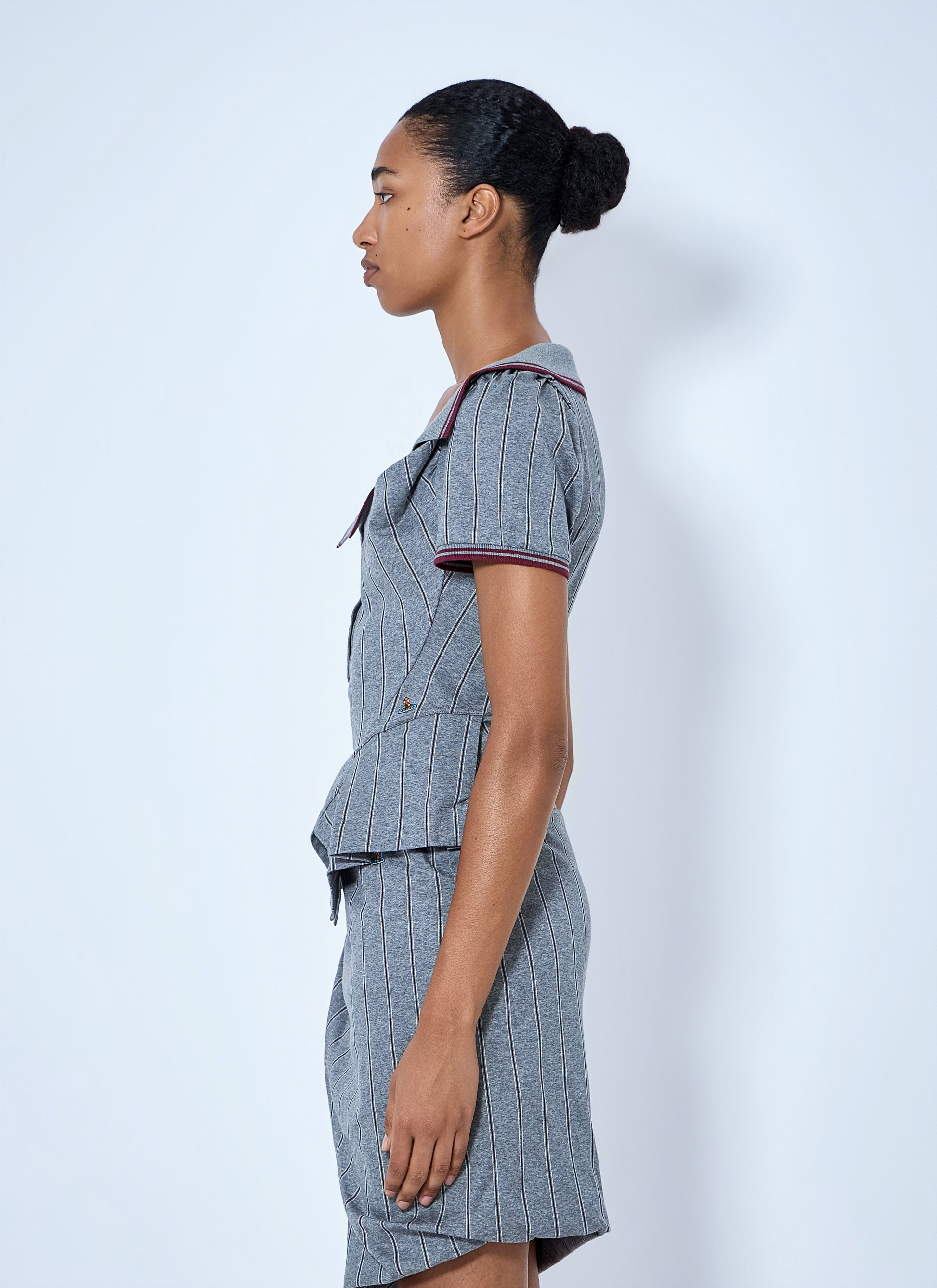 Vivienne Westwood Women Monday Striped Cotton Polo Shirt VIVIENNE WESTWOOD