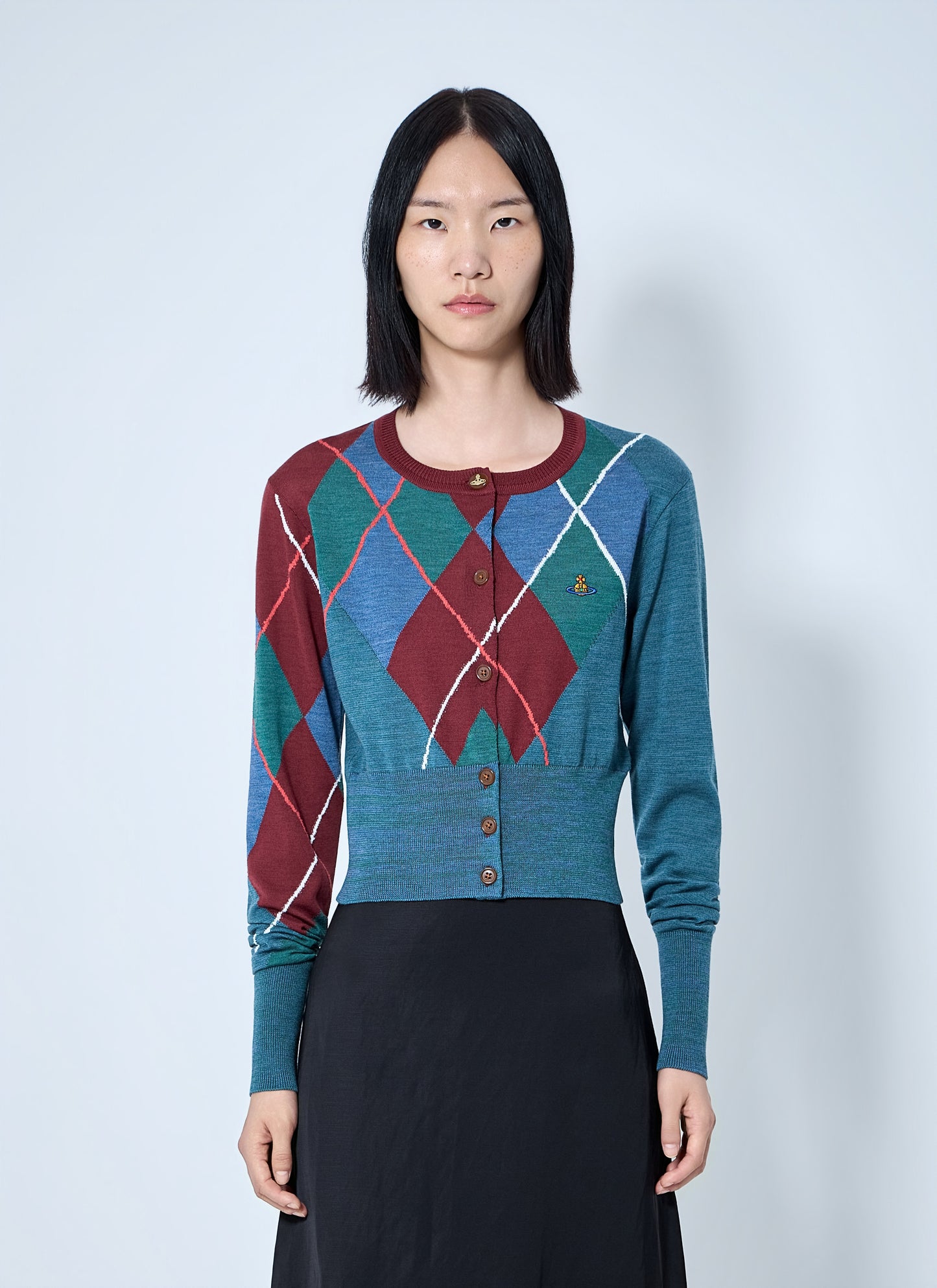 Vivienne Westwood Women Argyle Cropped Cardigan