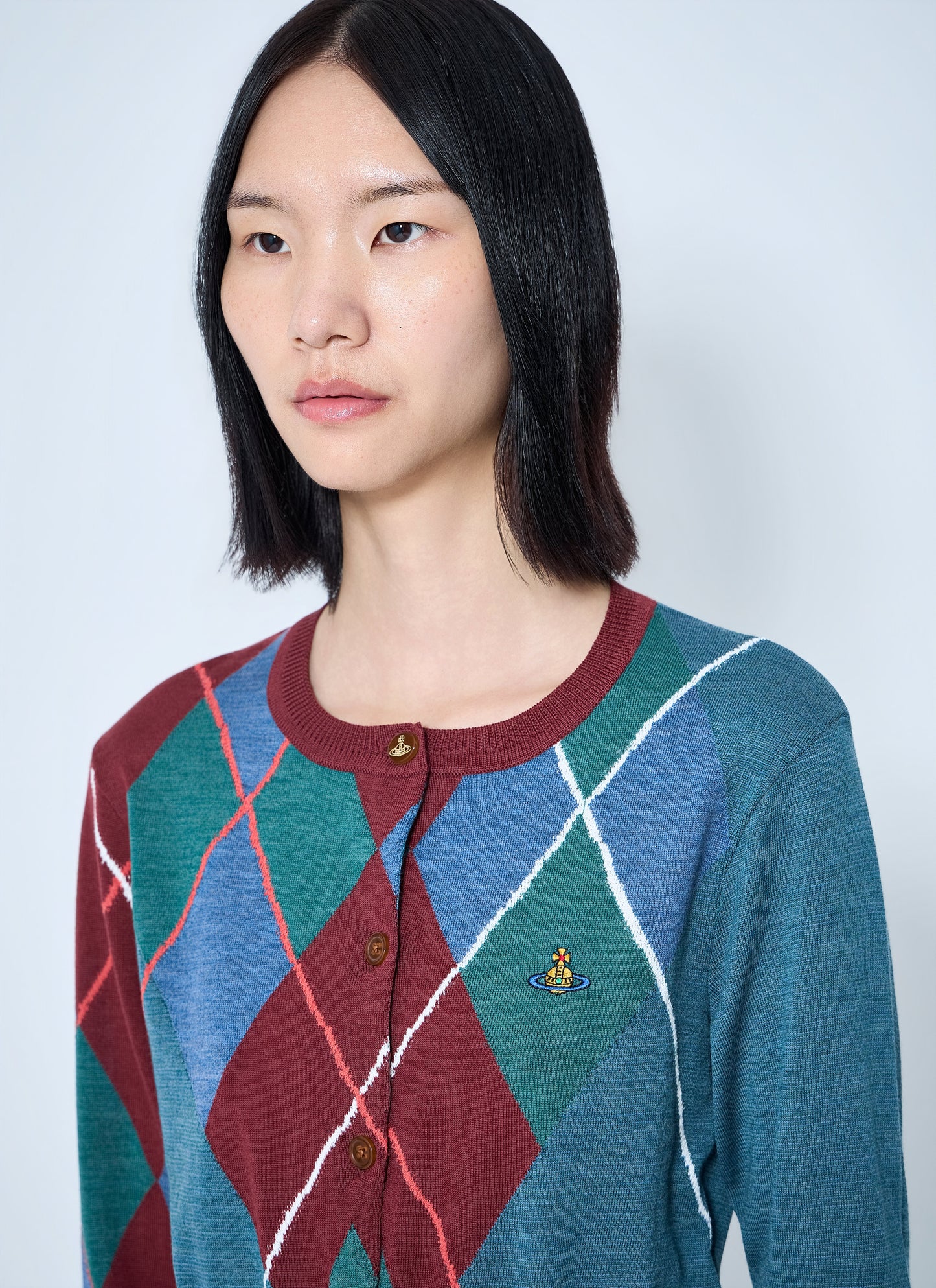 Vivienne Westwood Women Argyle Cropped Cardigan