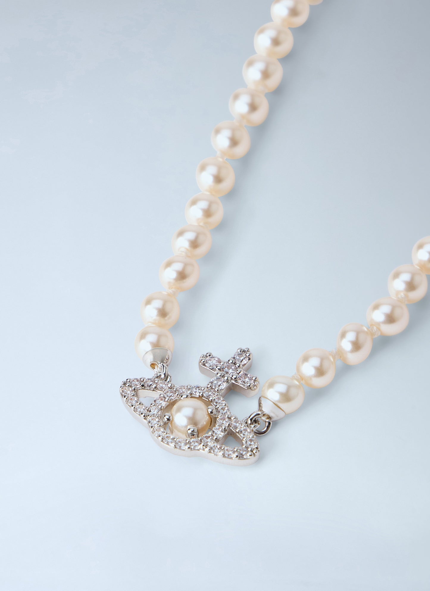 Vivienne Westwood Men Olympia Pearl Necklace VIVIENNE WESTWOOD