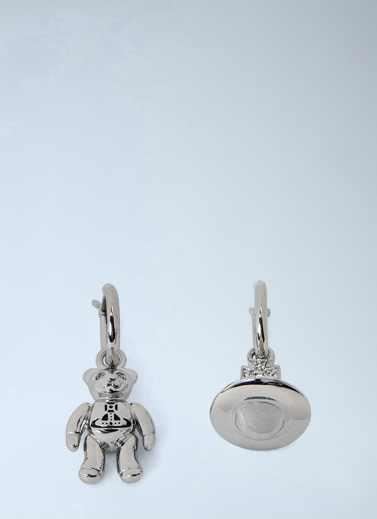 Vivienne Westwood Men Ruby Small Hoop Earrings VIVIENNE WESTWOOD