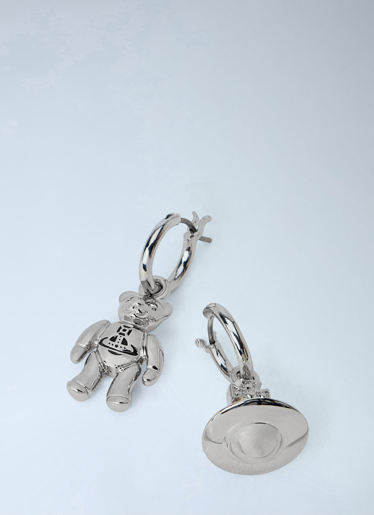 Vivienne Westwood Men Ruby Small Hoop Earrings VIVIENNE WESTWOOD