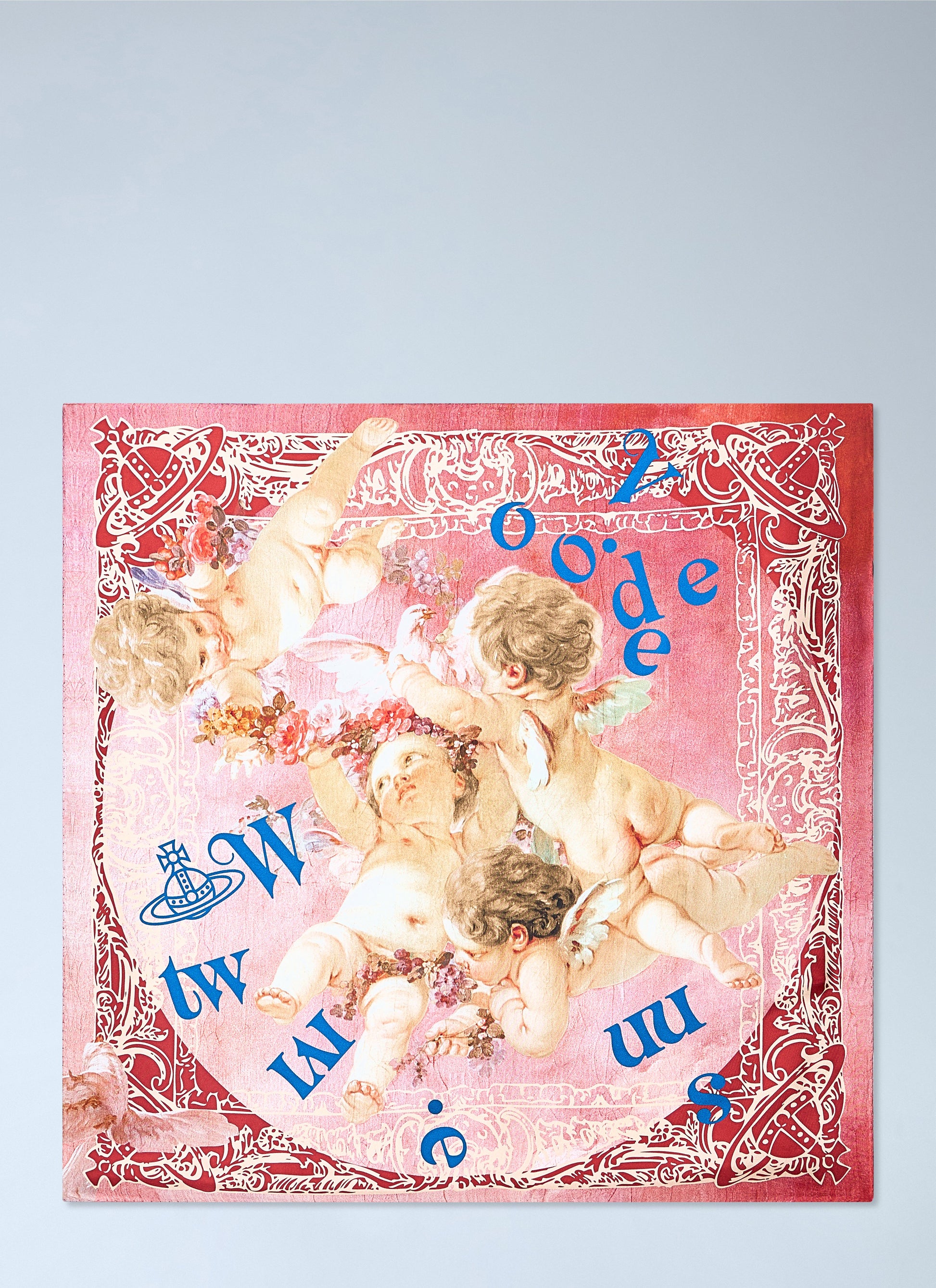 Vivienne Westwood Men Cherub Motif Silk Scarf VIVIENNE WESTWOOD