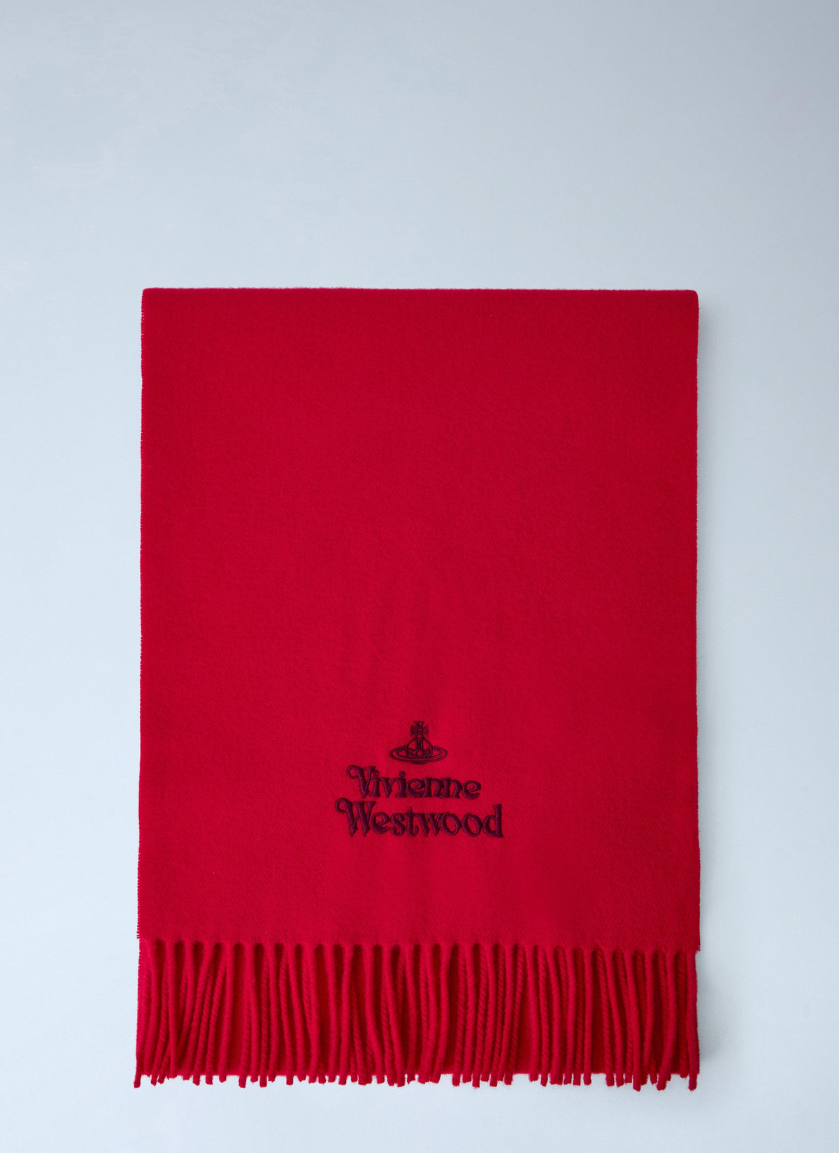 Vivienne Westwood Women Logo Embroidered Wool Scarf VIVIENNE WESTWOOD