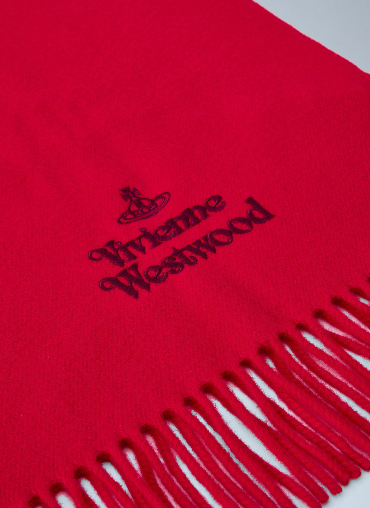Vivienne Westwood Women Logo Embroidered Wool Scarf VIVIENNE WESTWOOD