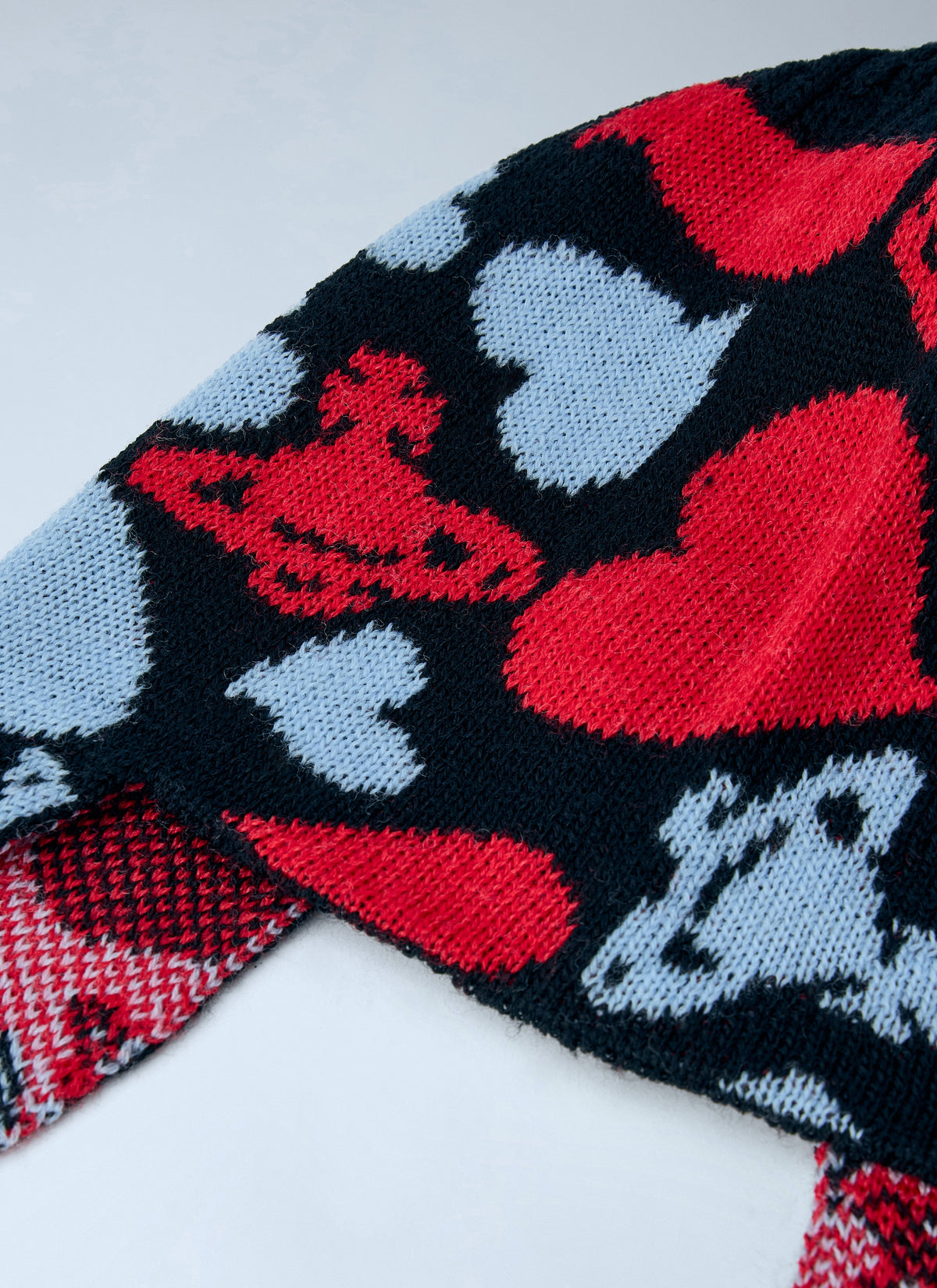 Vivienne Westwood Men Hearts And Orb Flap Knit Cap VIVIENNE WESTWOOD