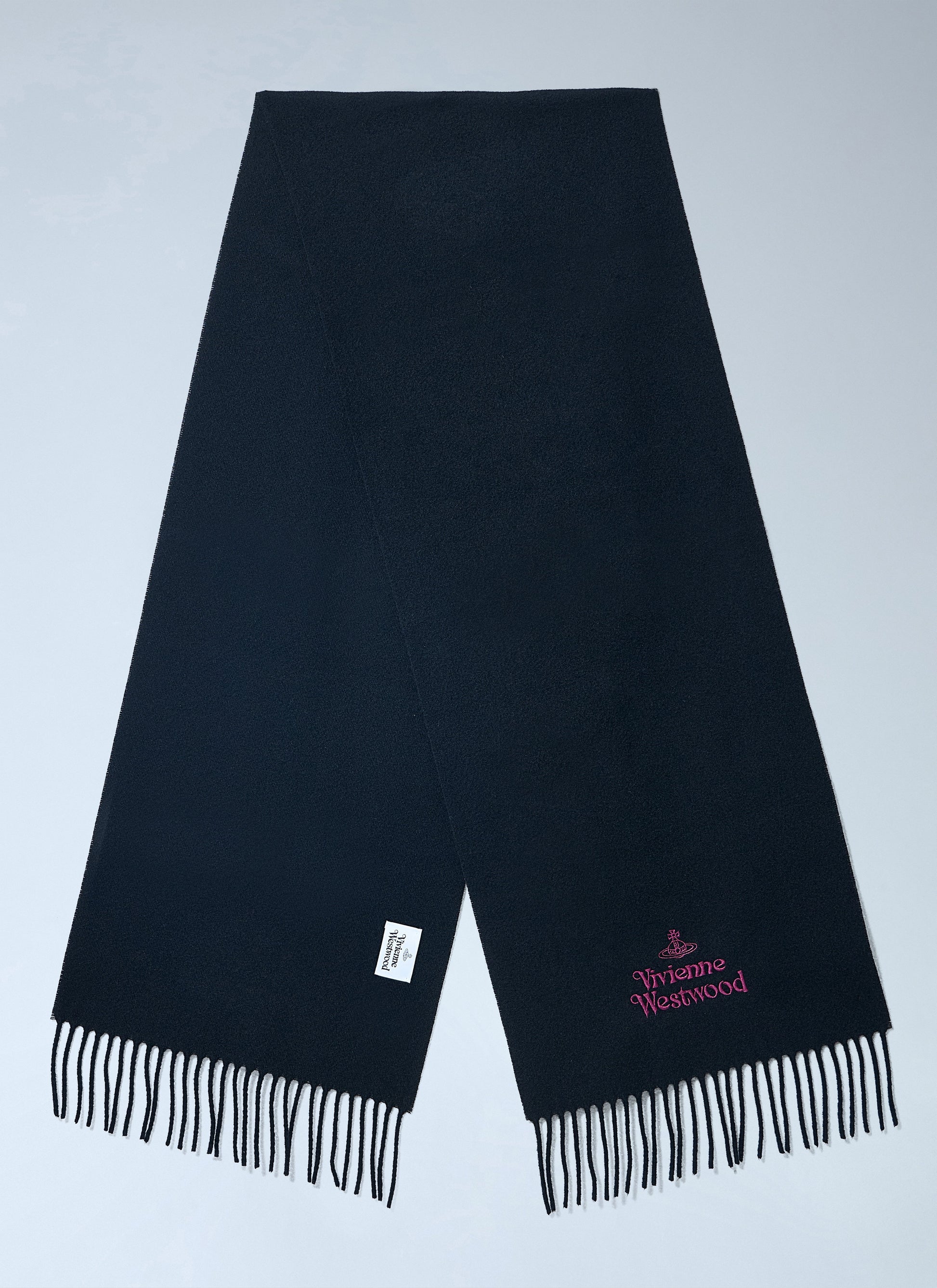 Vivienne Westwood Women Embroidered Fringe Scarf VIVIENNE WESTWOOD