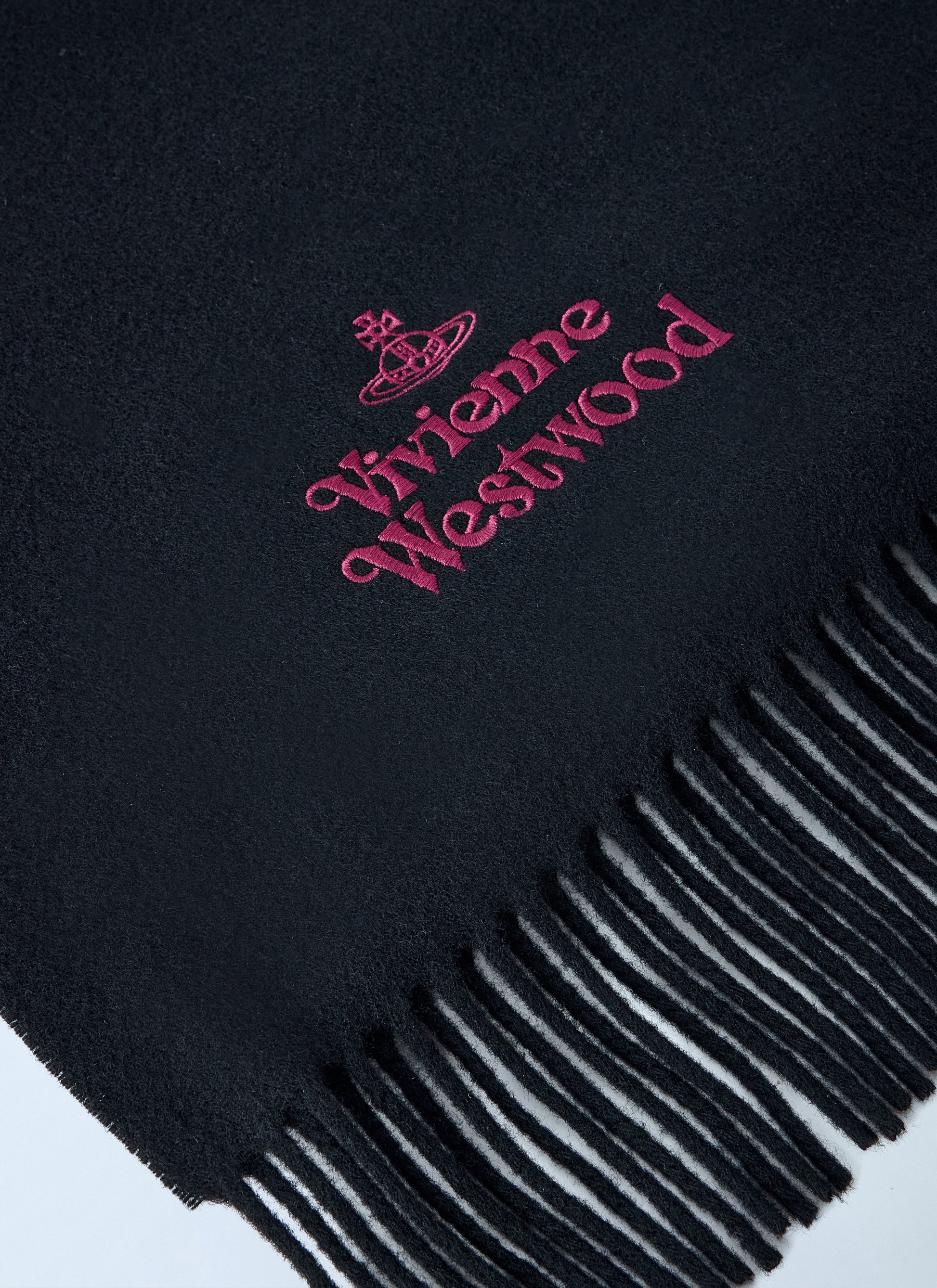 Vivienne Westwood Men Embroidered Fringe Scarf VIVIENNE WESTWOOD