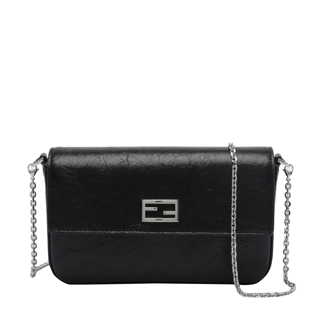 Fendi Women Wallet On Chain Tube With Ff Baguette Logo FENDI