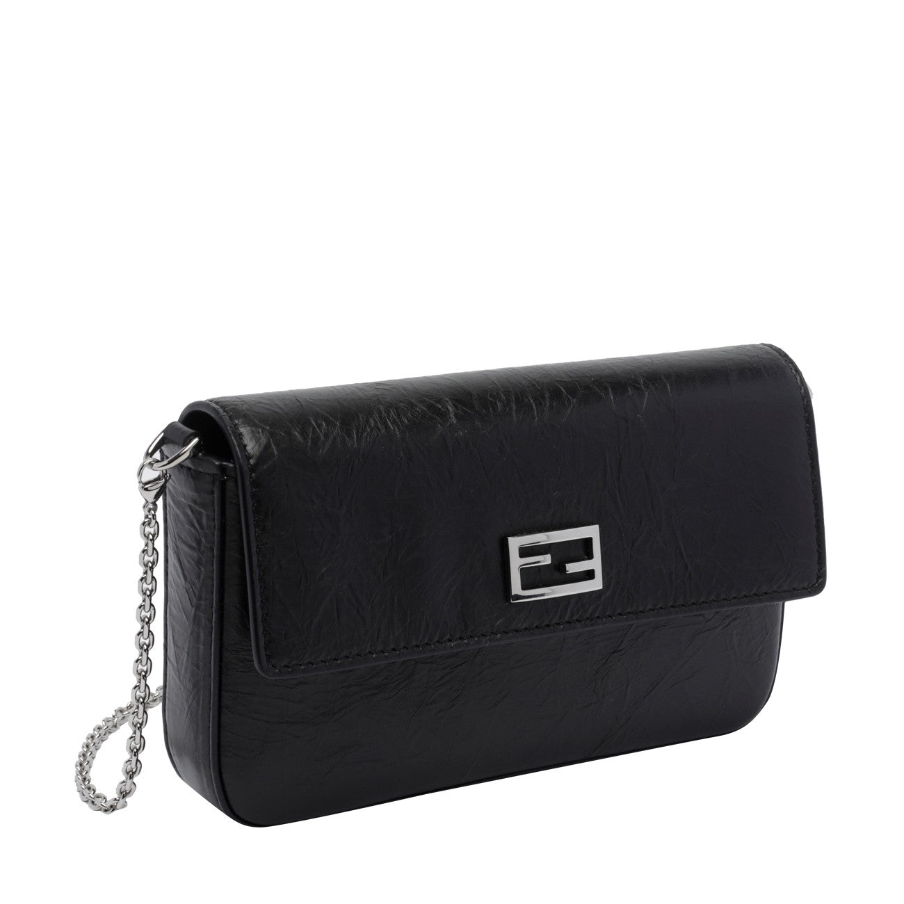 Fendi Women Wallet On Chain Tube With Ff Baguette Logo FENDI