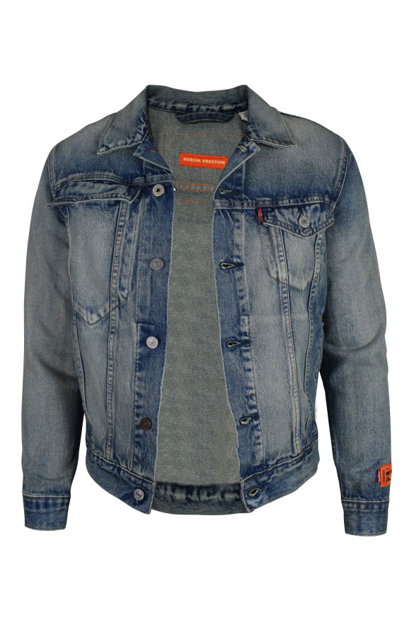 Heron Preston Men Denim Jacket HERON PRESTON