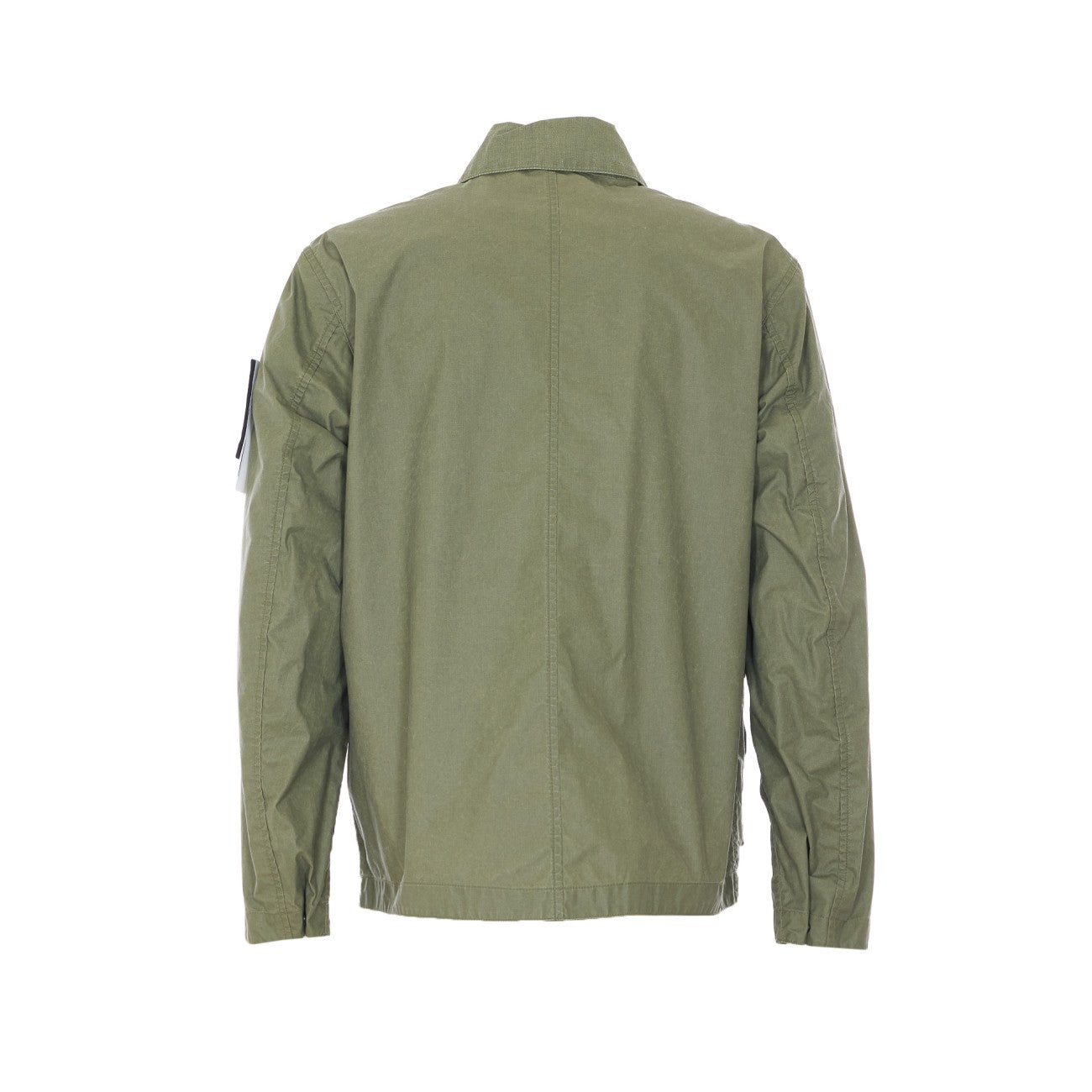Stone Island Men Waxed Pigment Cotton Tela Logo Jacket STONE ISLAND